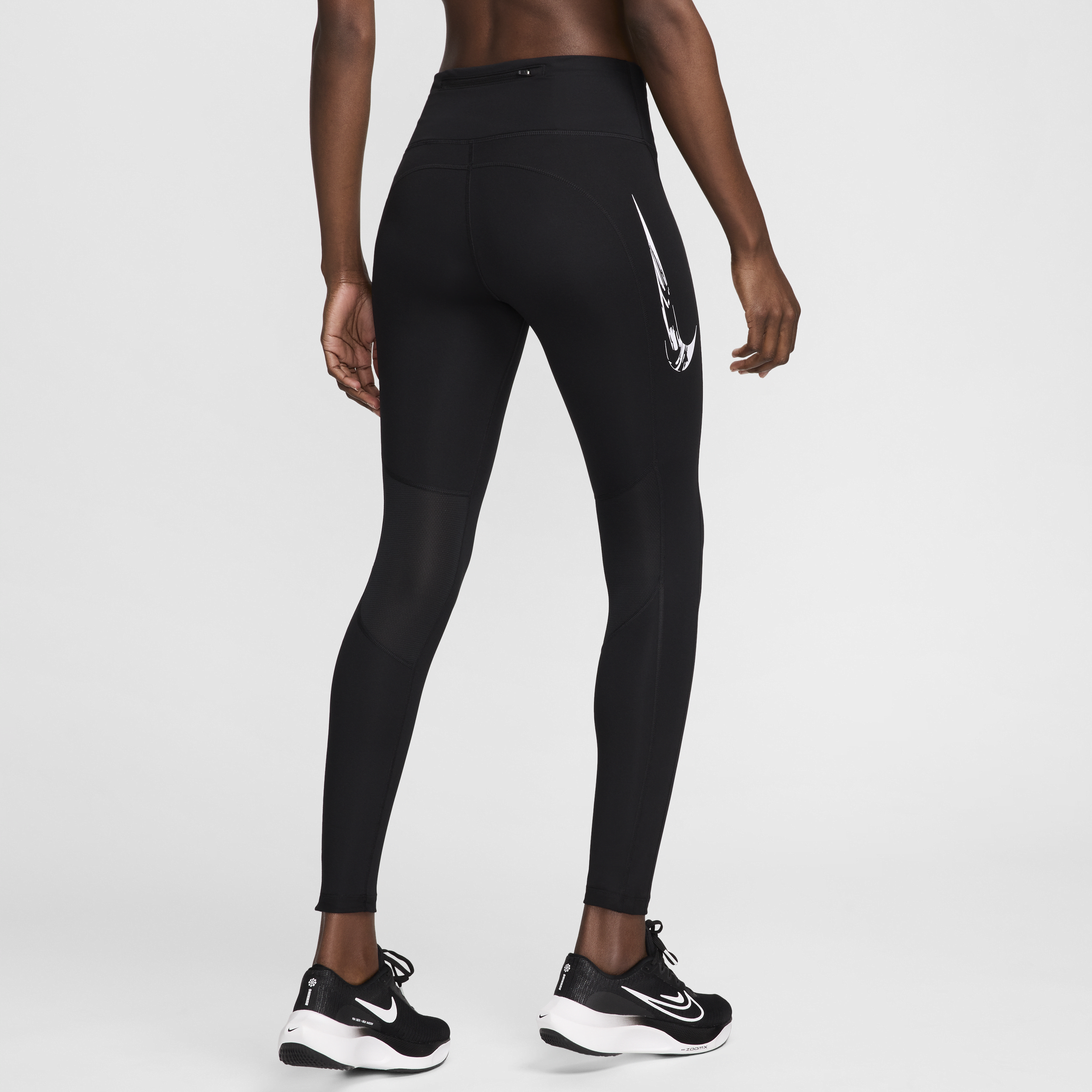 Legging de running 7/8 taille mi-haute avec poches Nike Fast pour femme - Noir