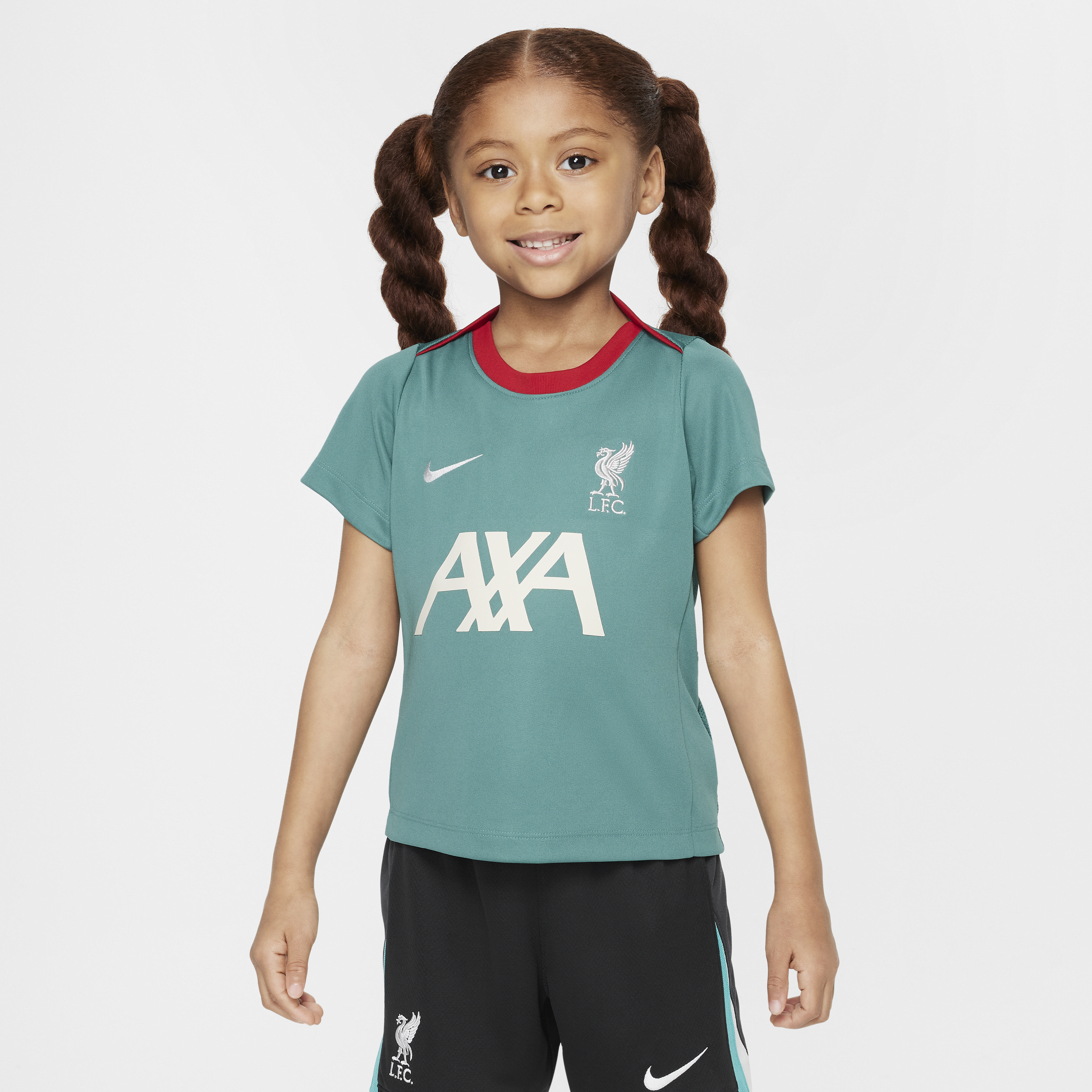 Haut de foot à manches courtes Nike Dri-FIT Liverpool FC Academy Pro pour enfant - Vert