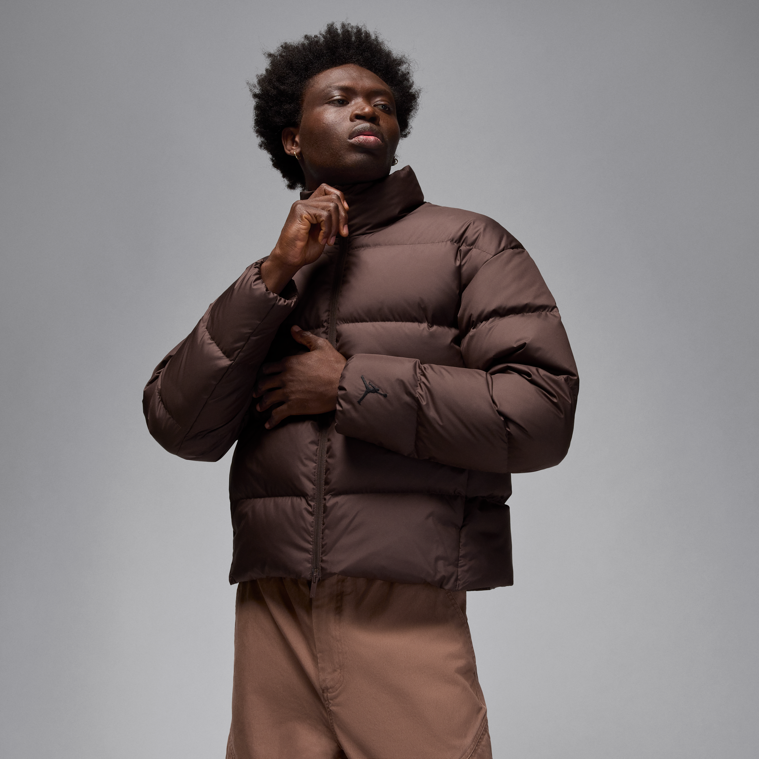 Thumbnail - Jordan Flight Daunen-Pufferjacke (Herren) - Braun