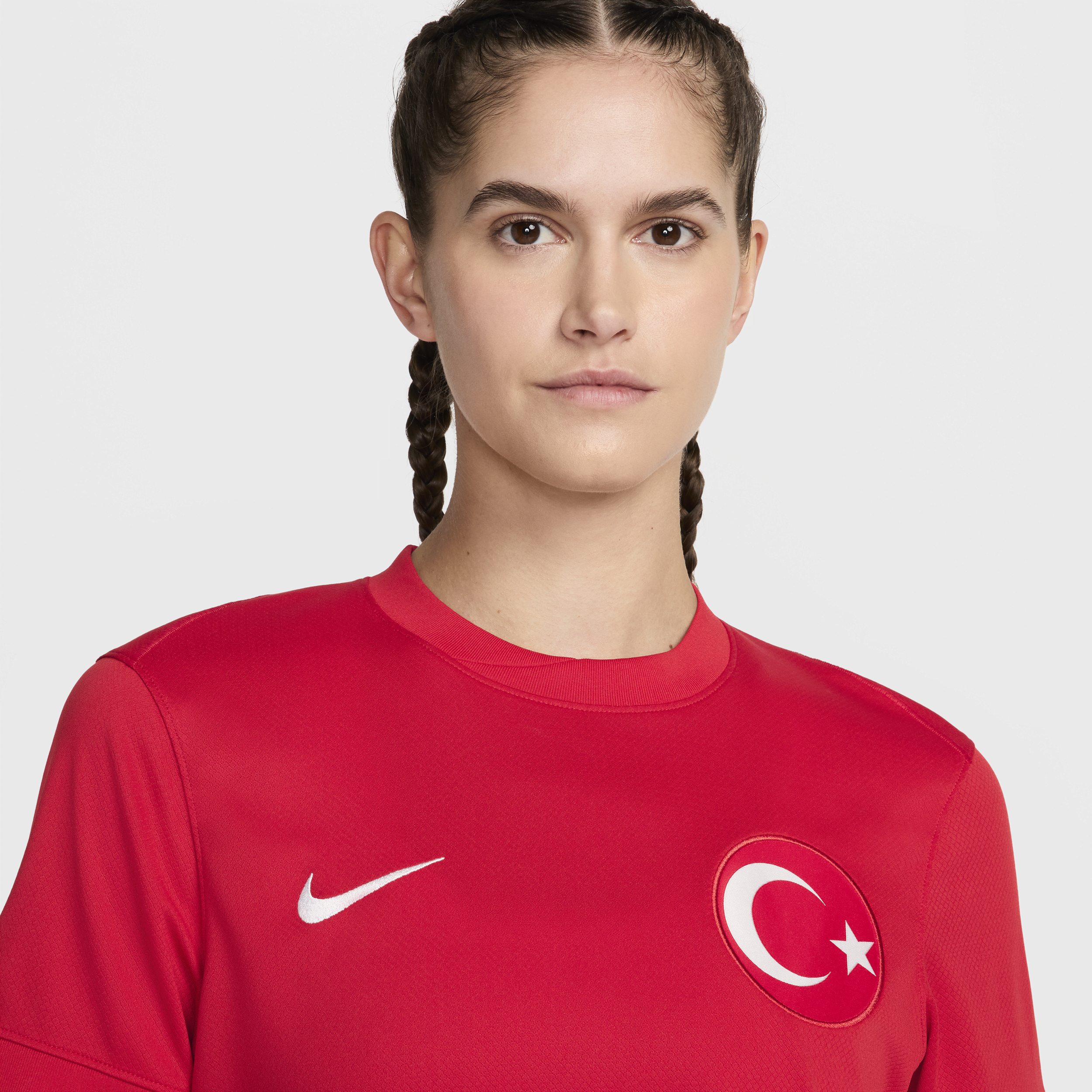 Nike Turkije 2024 25 Stadium Uit Dri-FIT replica voetbalshirt voor dames Rood