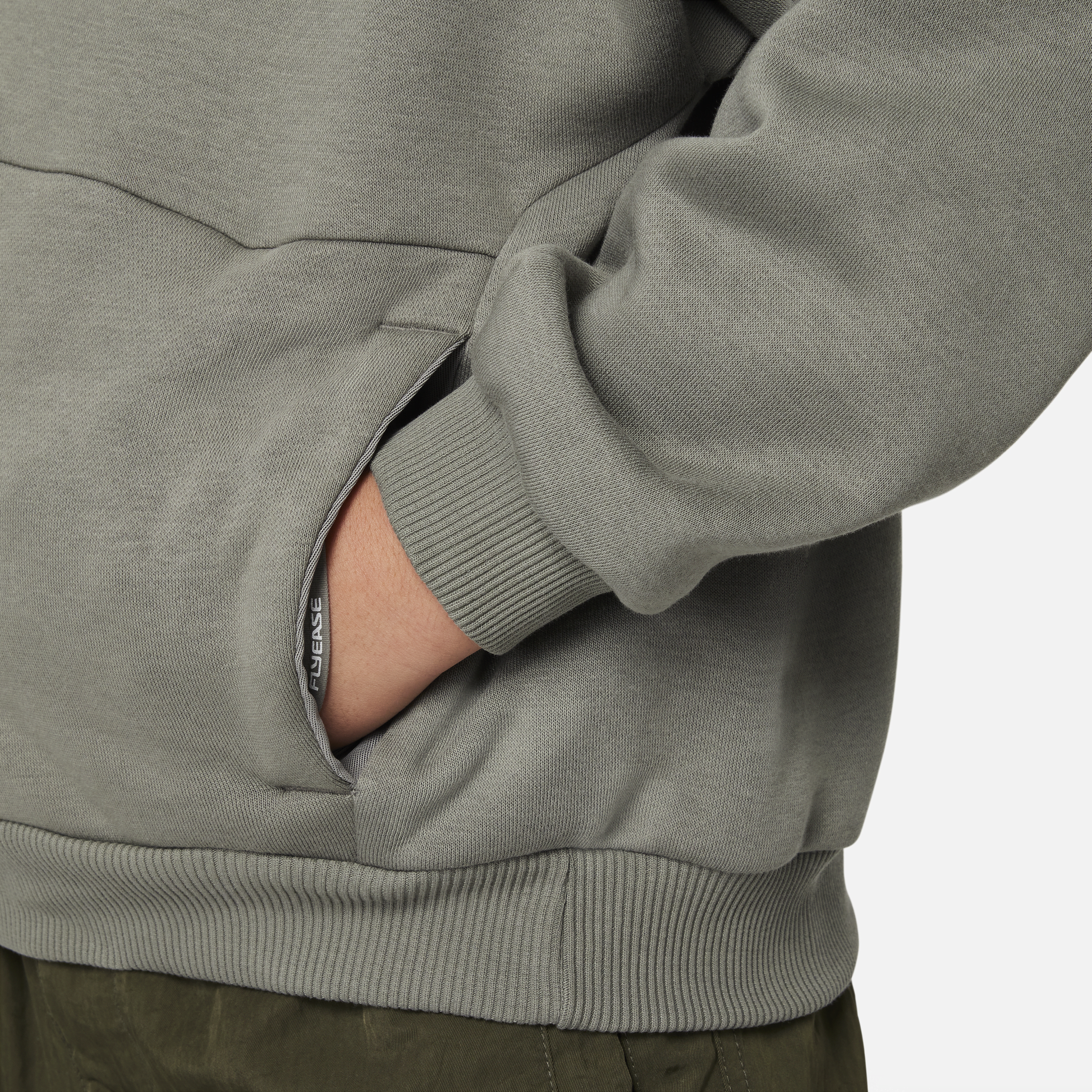 Nike SB Icon Fleece EasyOn oversized hoodie voor kids Grijs