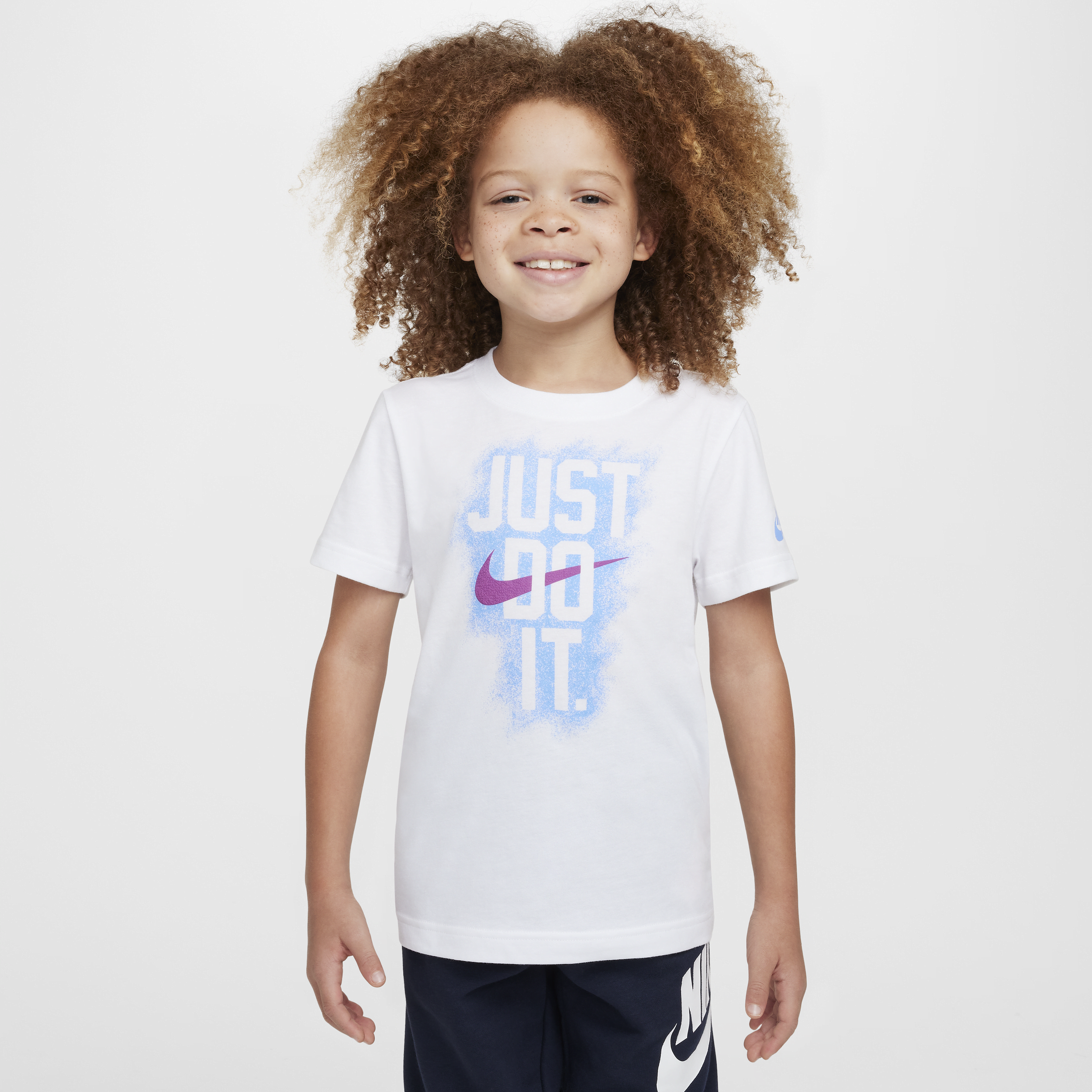 T-shirt « Just Do It » Nike Powder Play pour enfant - Blanc
