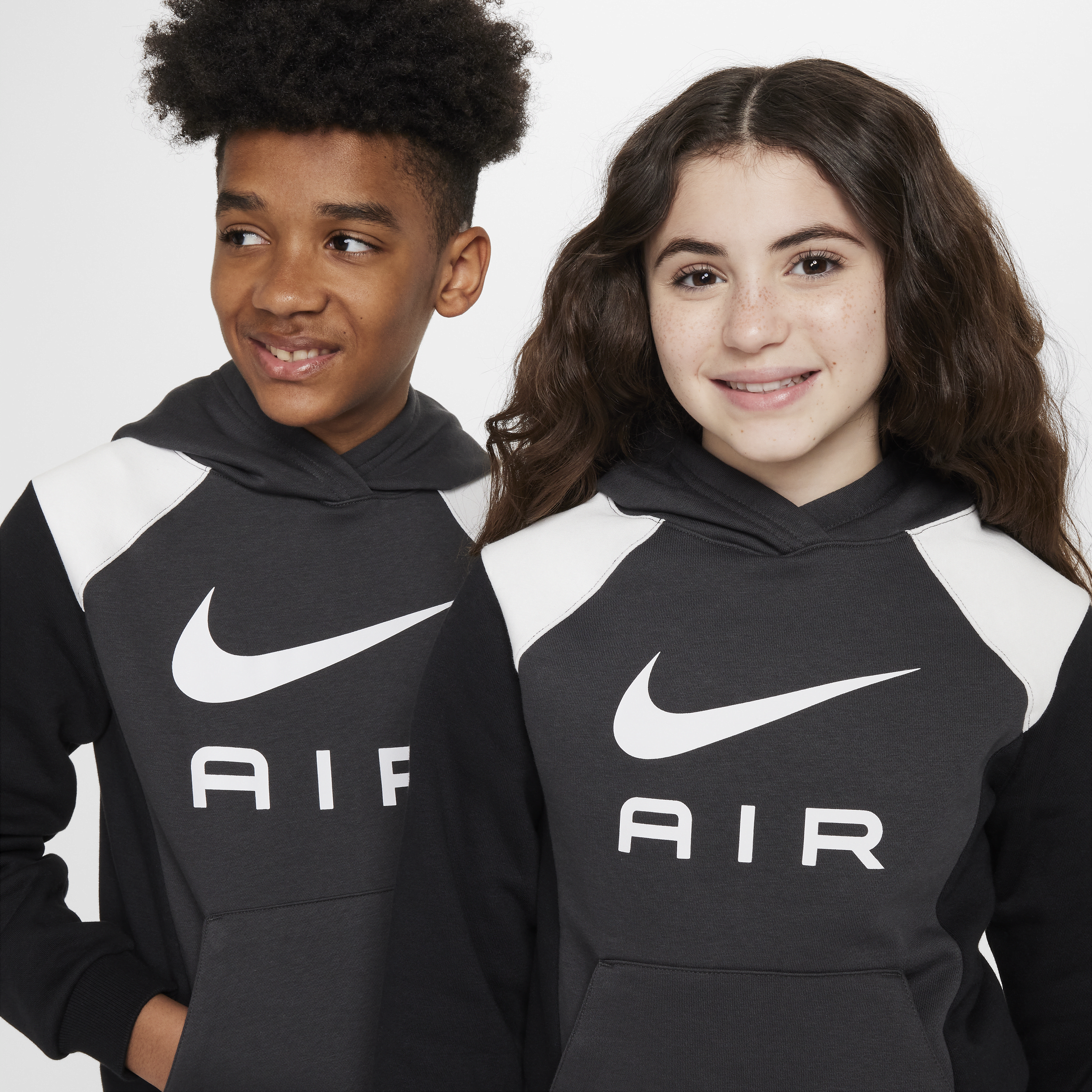 Sweat à capuche Nike Air pour ado - Gris