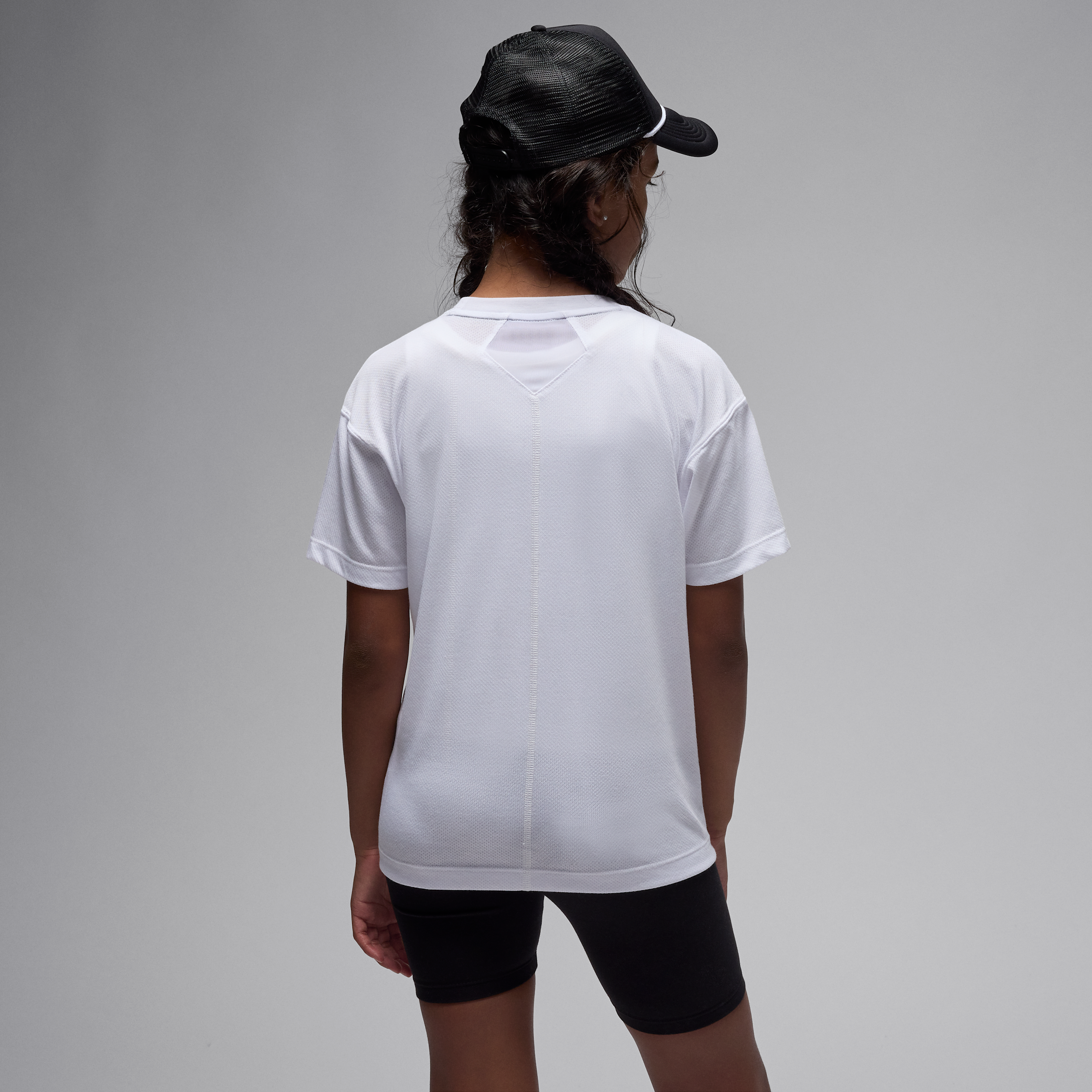 Thumbnail - Jordan Sport Dri-FIT Diamond Kurzarm-Oberteil (ältere Kinder) - Weiß