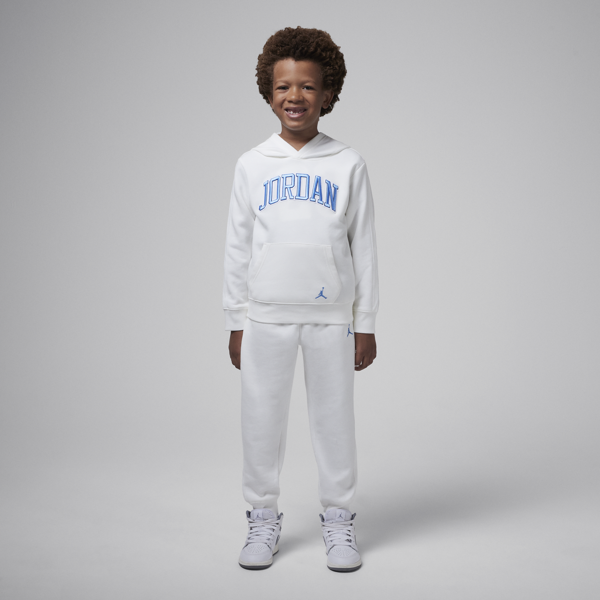 Ensemble deux pièces avec sweat à capuche Jordan « See Me Shine » pour enfant - Blanc