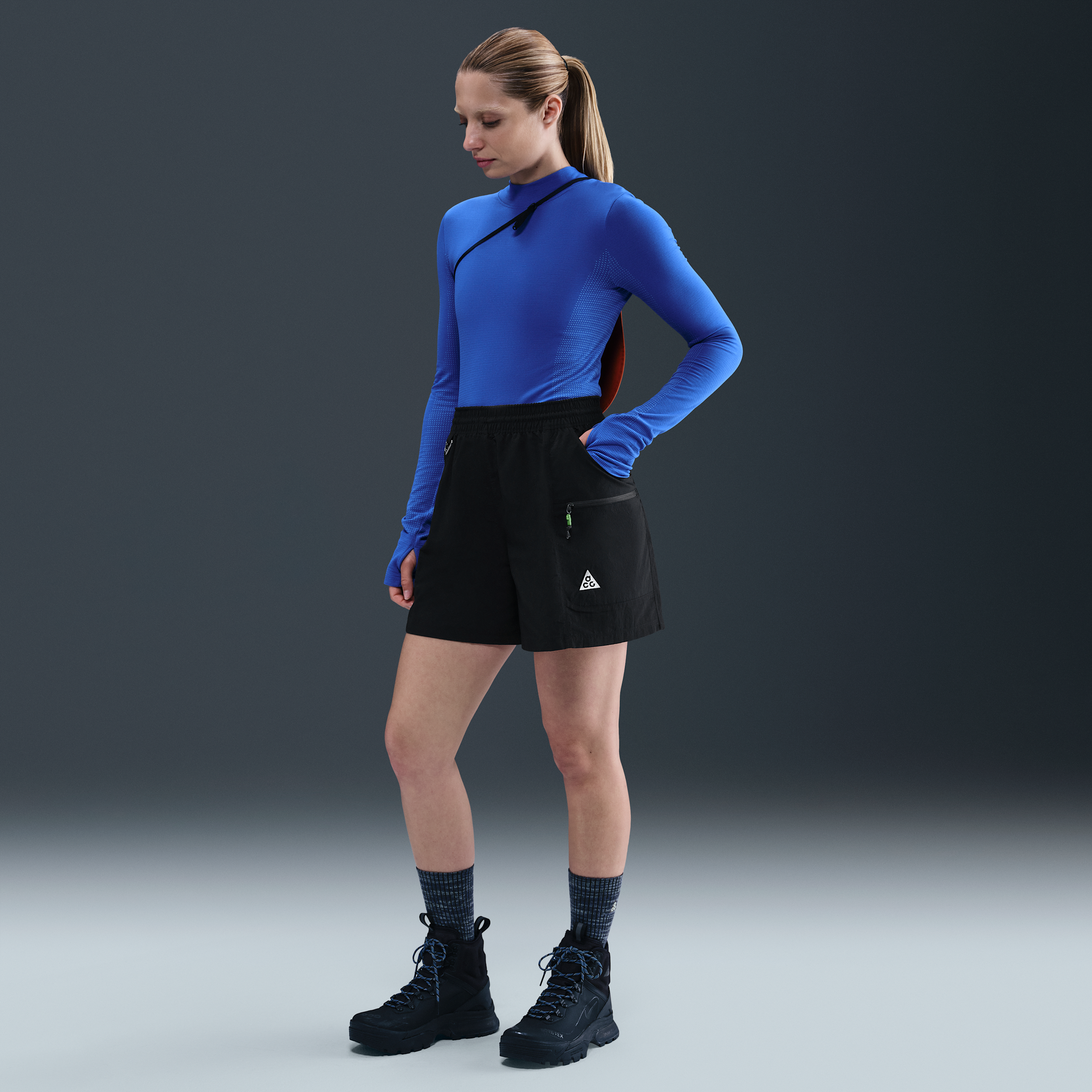 Nike ACG Death Bloom Womens Shorts - Black - Nylon
