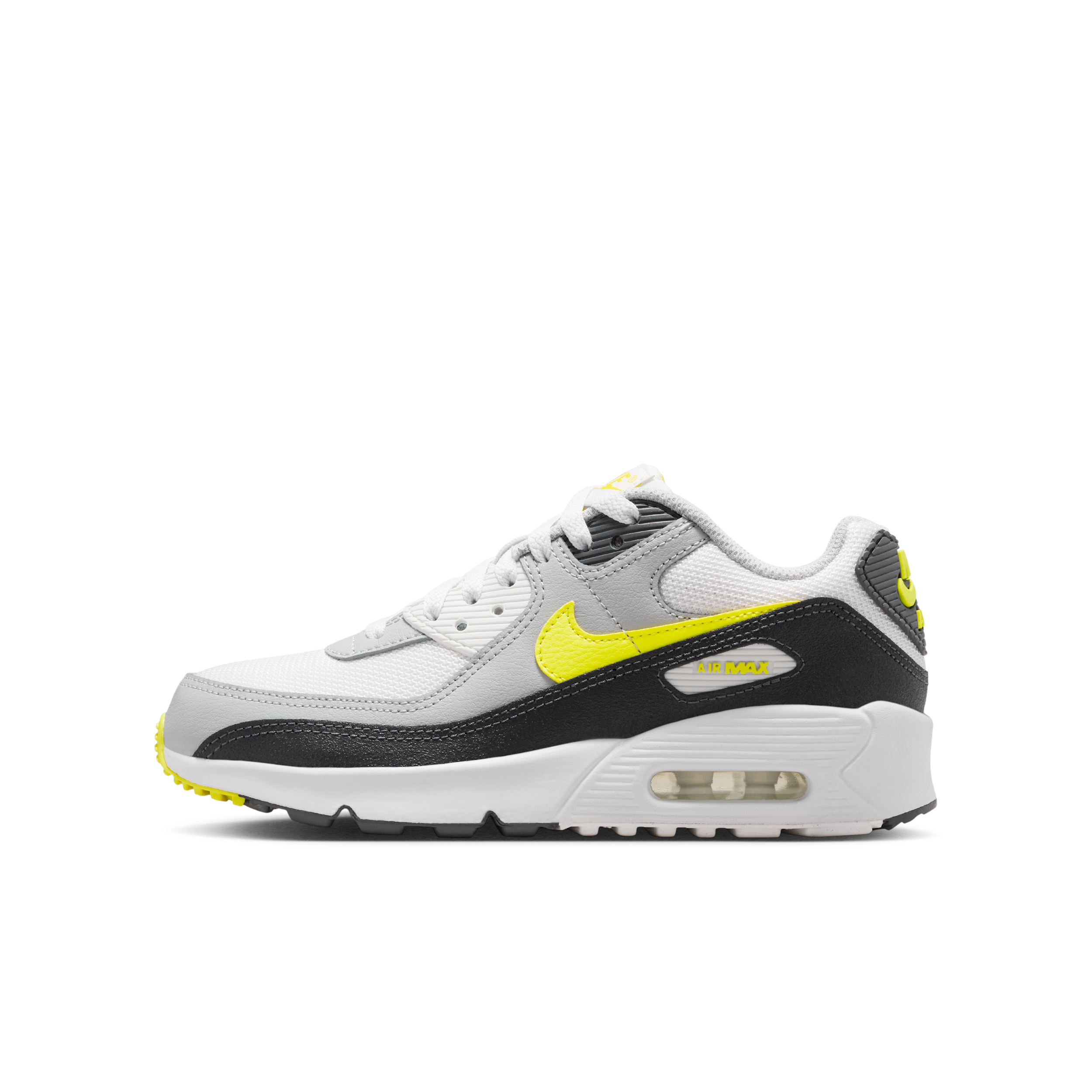 Nike Air Max sneaker Off White/Dark Smoke Grey/Light Smoke Grey/Sonic Yellow