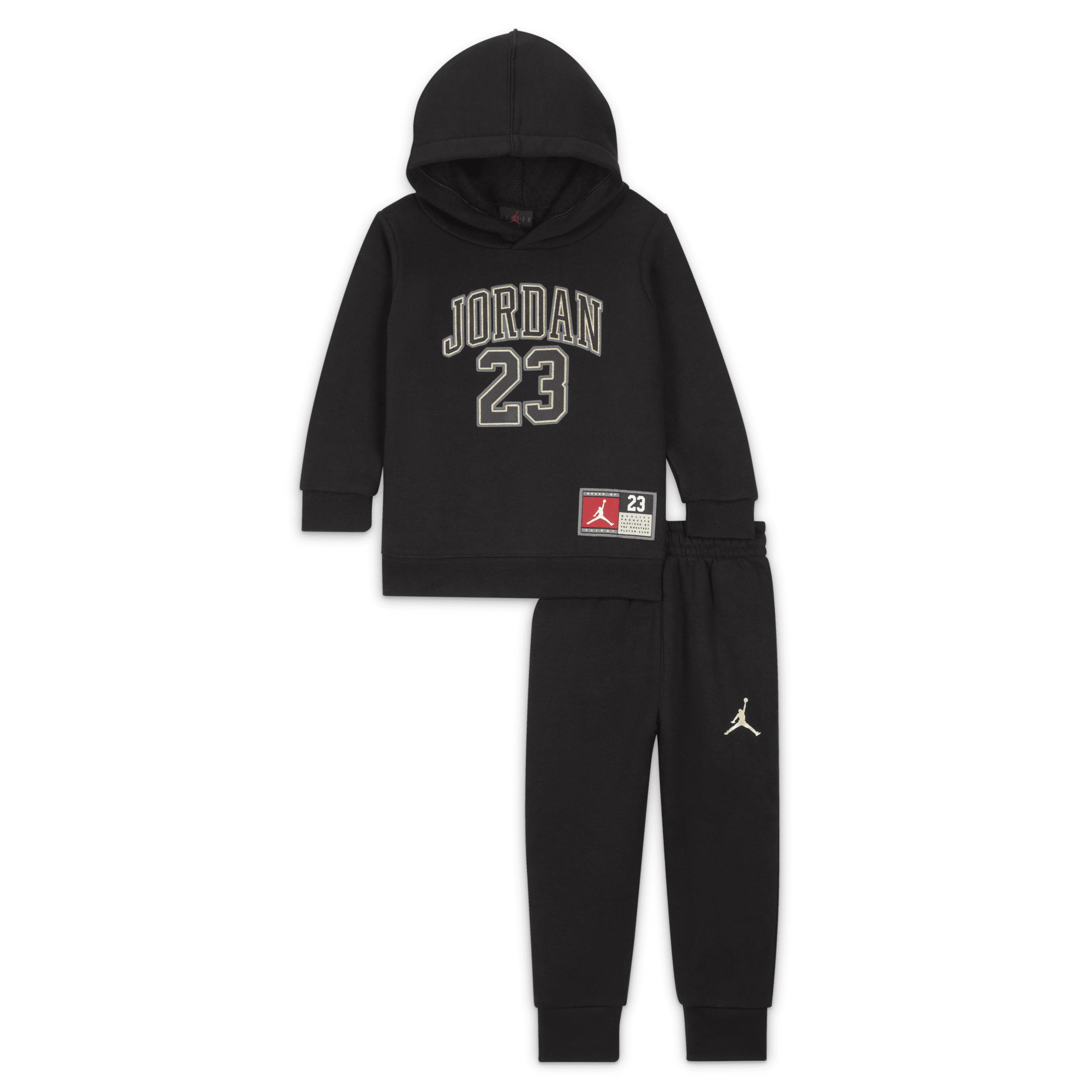 Ensemble deux pièces avec pull en jersey Jordan pour bébé (12-24 mois) - Noir