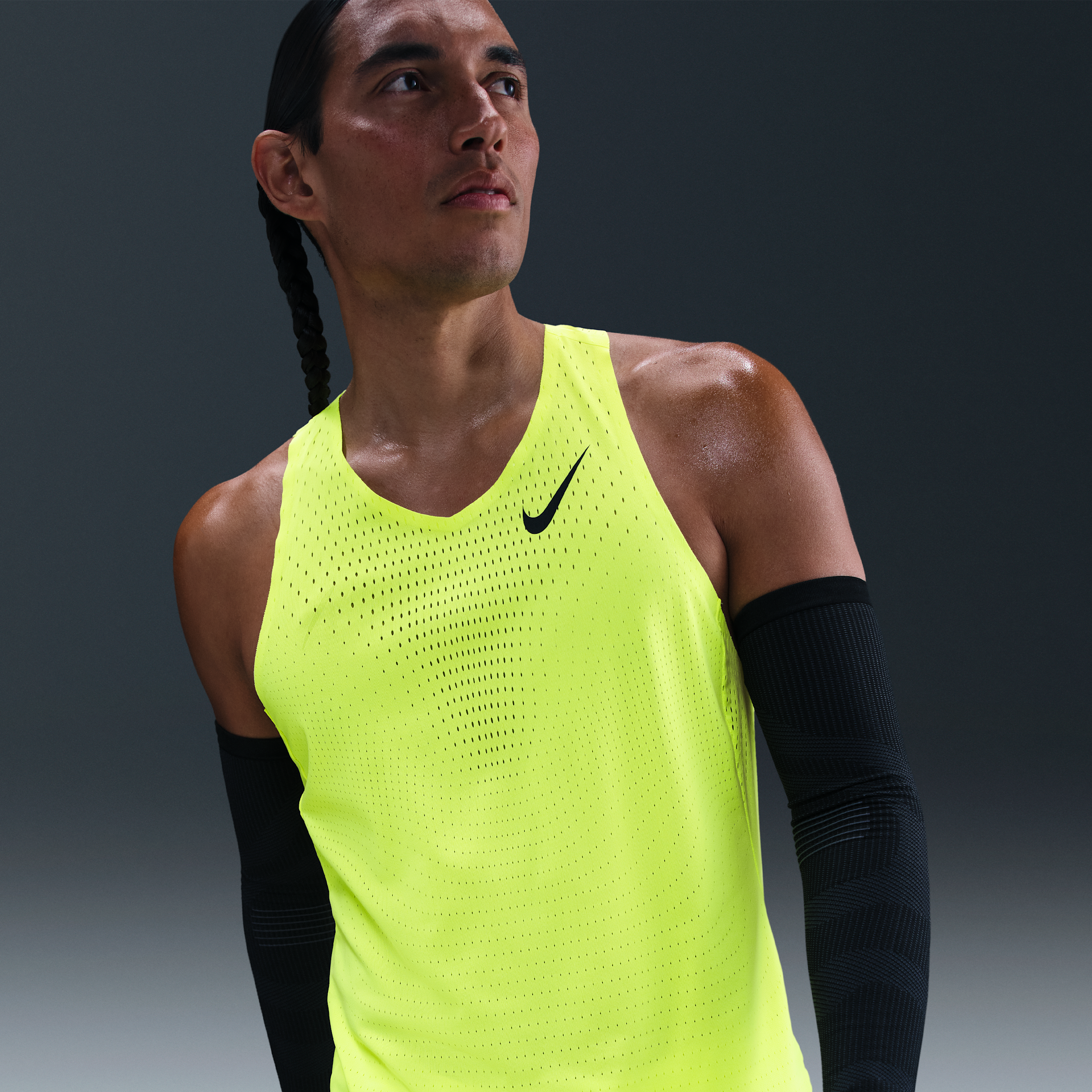 Thumbnail - Nike AeroSwift Dri-FIT-ADV-Lauf-Singlet für Herren - Gelb