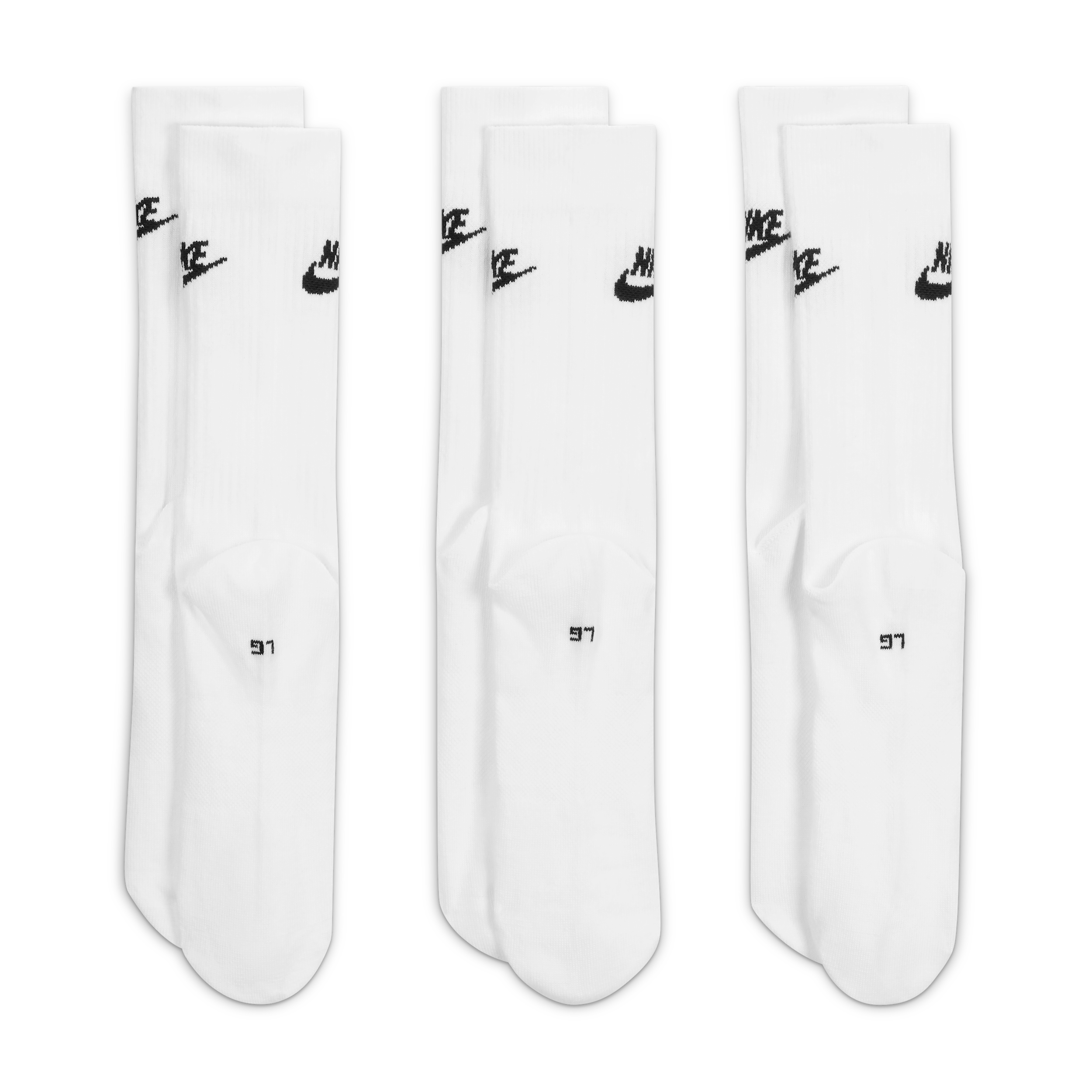 Thumbnail - Nike Everyday Essential Crew-Socken (3 Paar) - Weiß