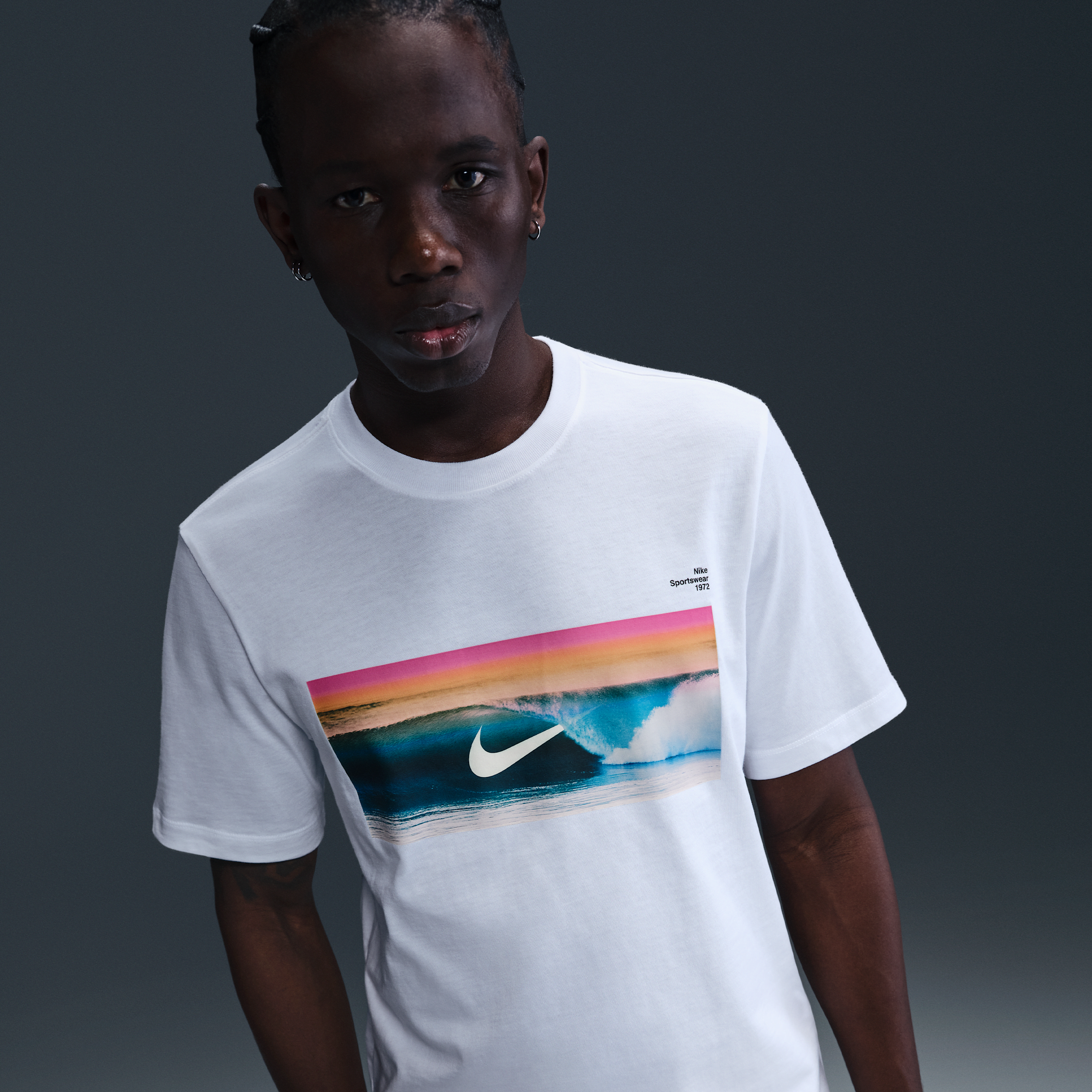 Nike T-Shirt - White - Cotton