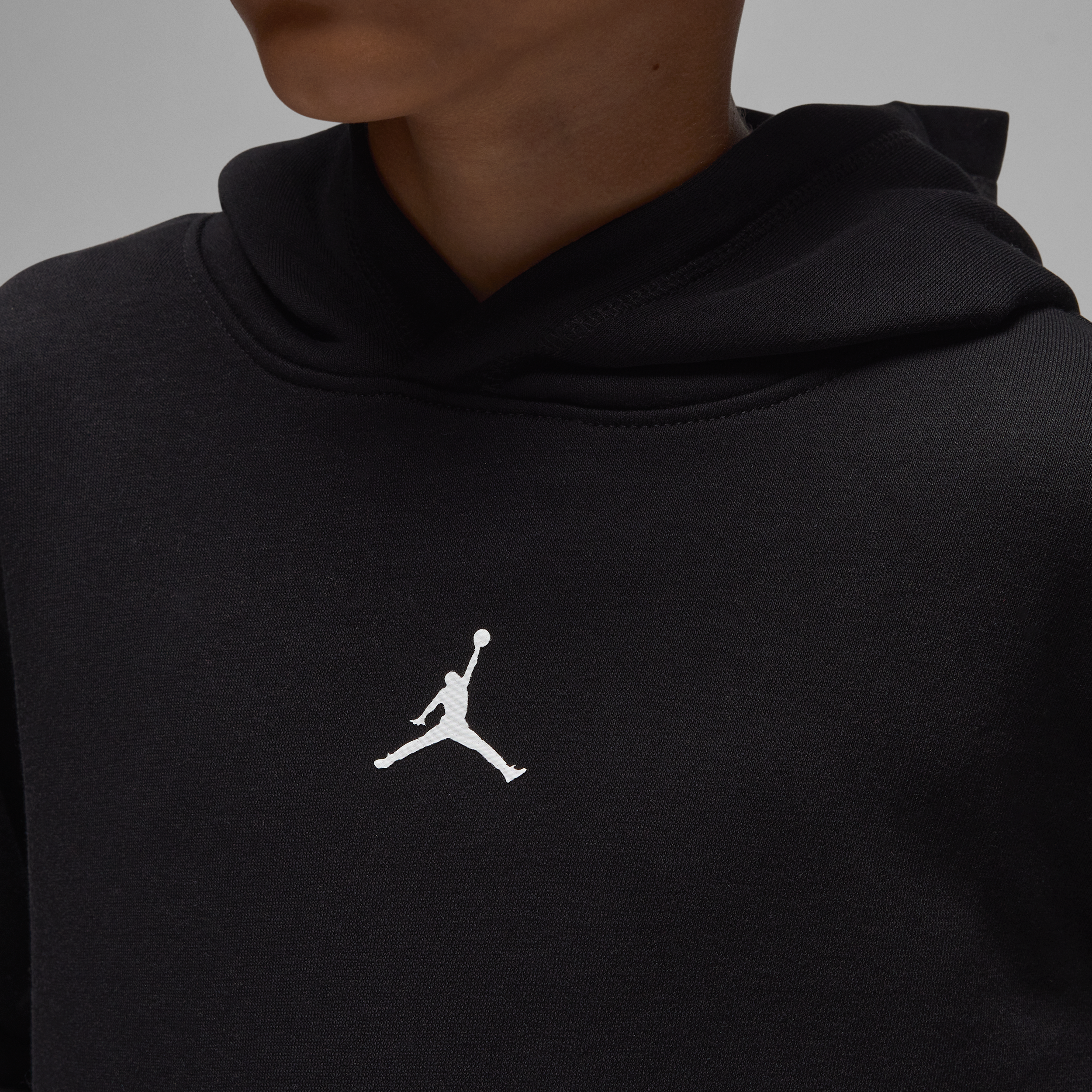 Jordan Dri-FIT Sport crossoverhoodie voor kids Zwart