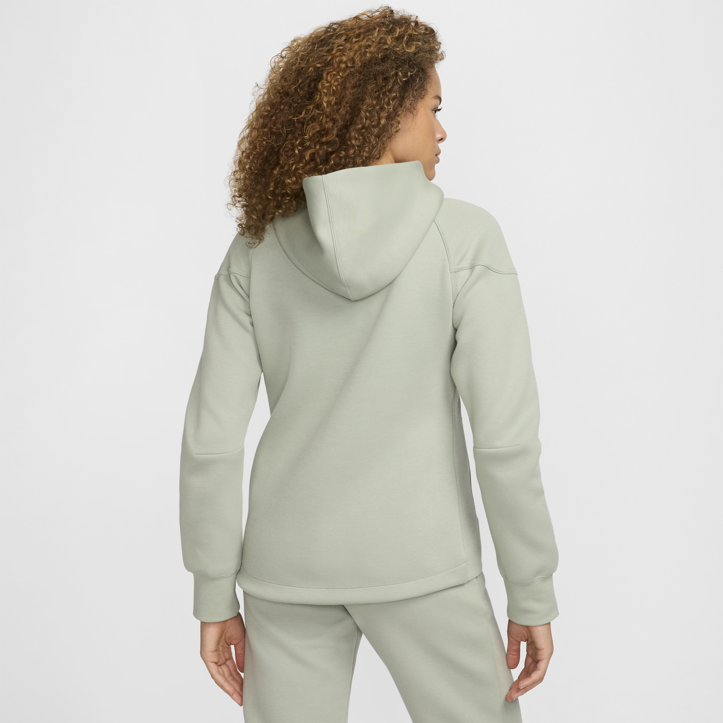 Sweat à capuche et zip Nike Sportswear Tech Fleece Windrunner pour femme - Vert