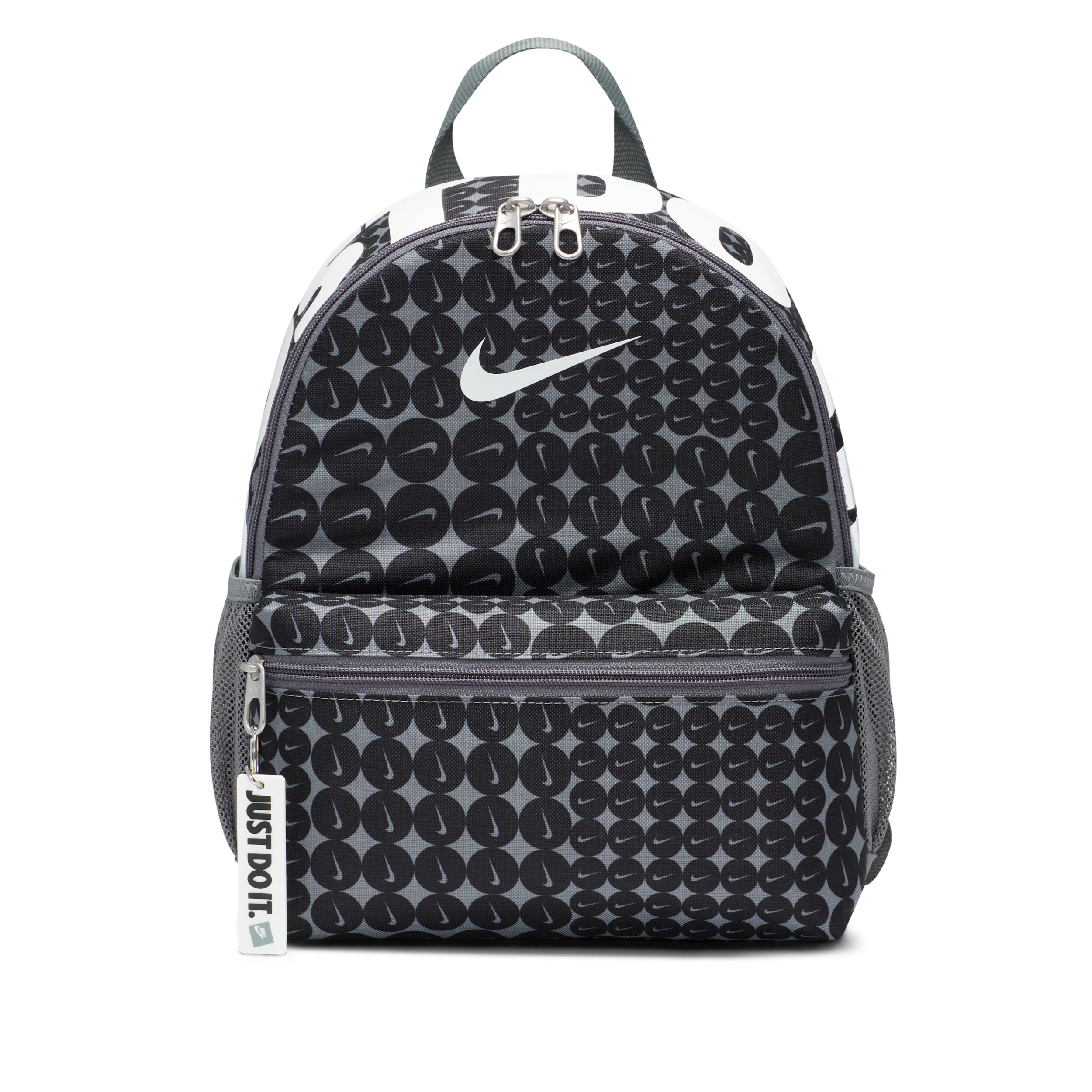 Nike Brasilia JDI Older Kids' Mini Backpack (11L) - Grey - Recycled Polyester Minimum - 50% Recycled Polyester