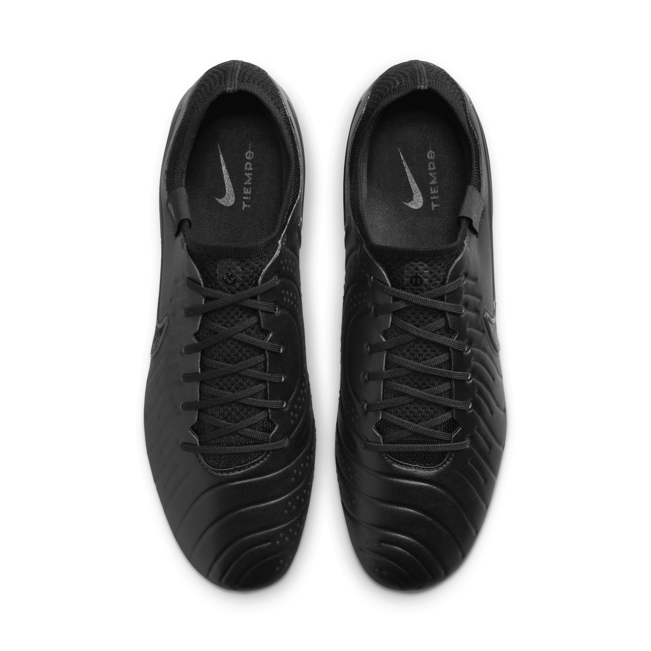 Chaussure de foot basse à crampons pour terrain gras Nike Tiempo Legend 10 Elite - Noir