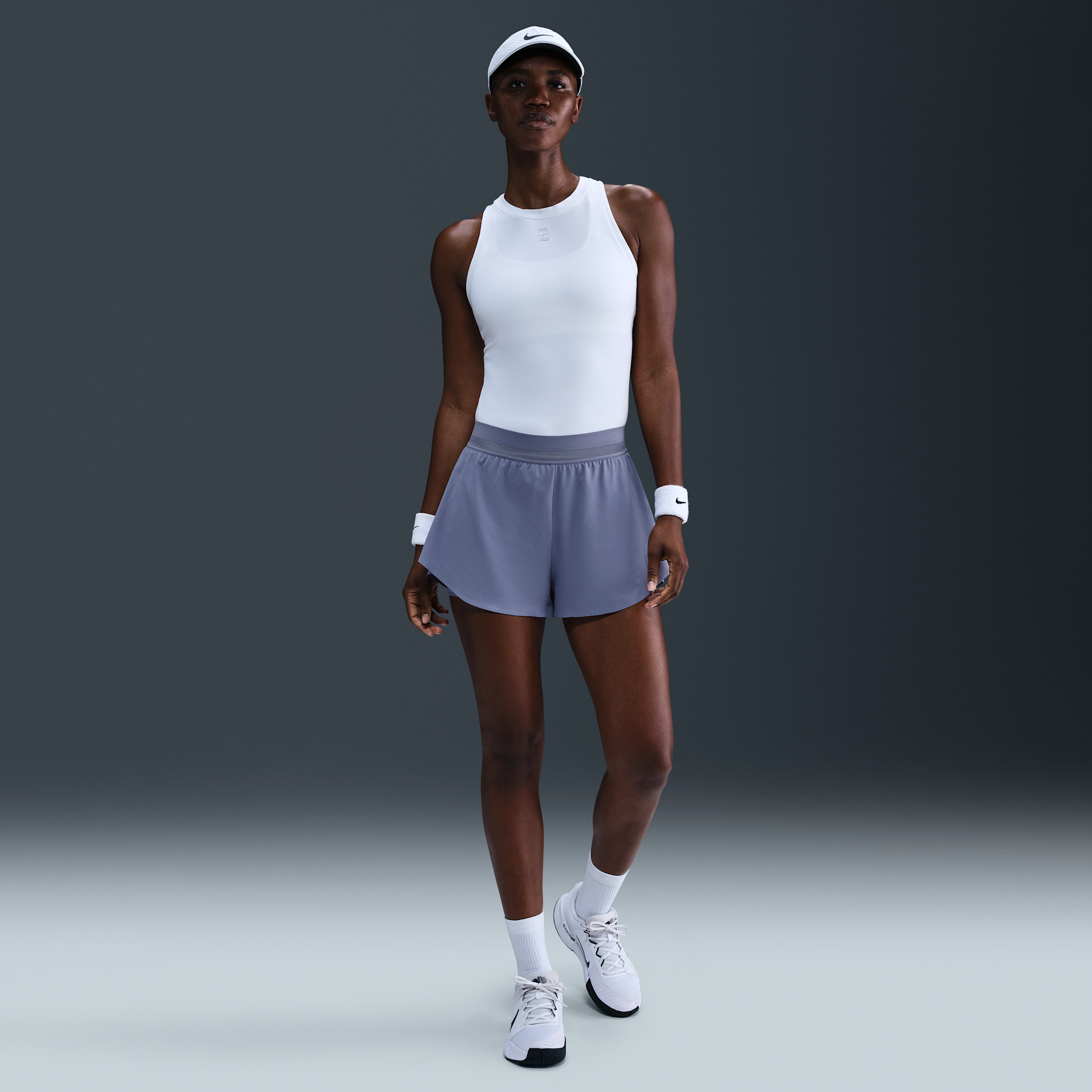 Nike Court Ace Advantage Dri-FIT tennisshorts voor dames Blauw