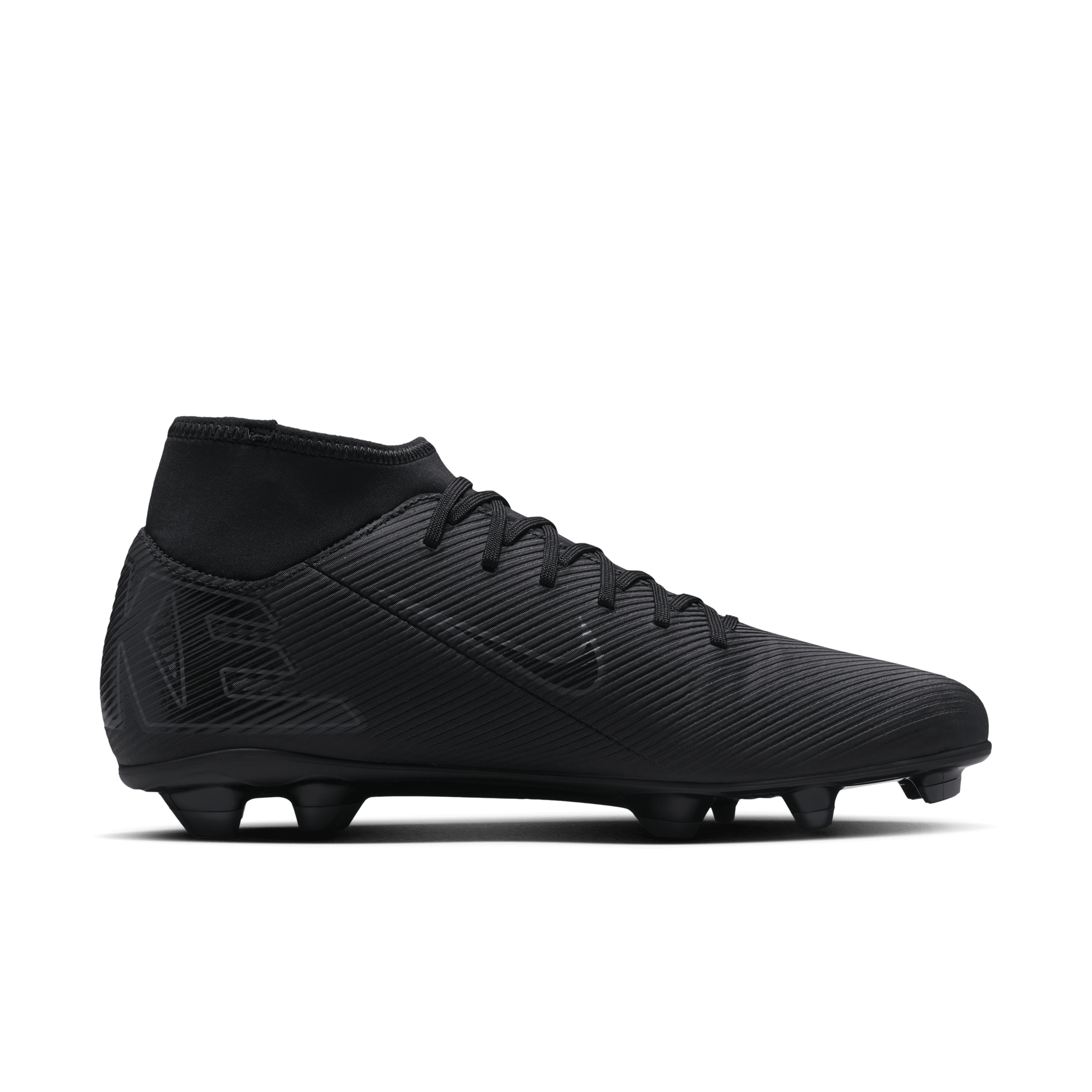 Chaussure de foot montante à crampons multi-surfaces Nike Mercurial Superfly 10 Club - Noir