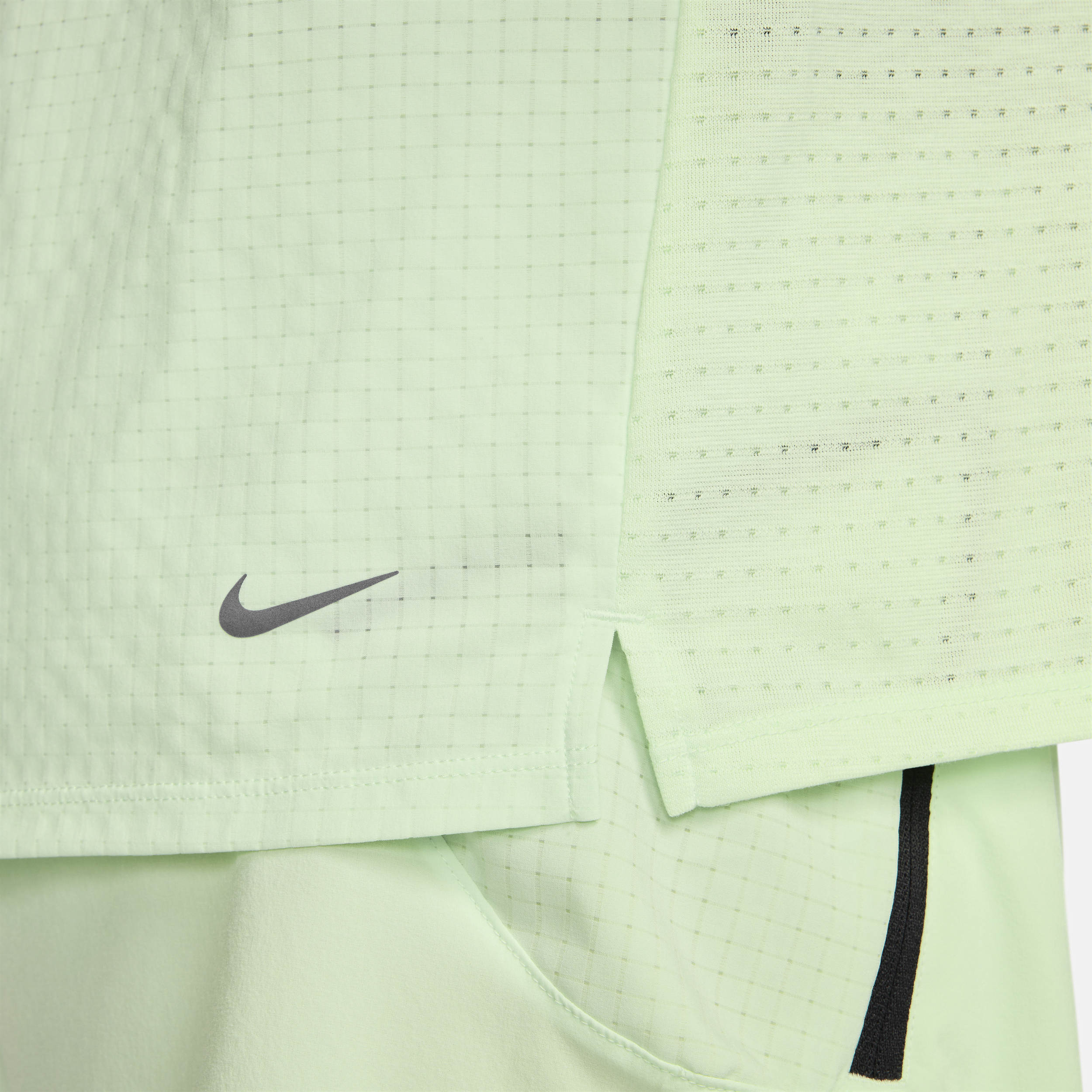 Nike Trail Solar Chase hardlooptop met korte mouwen en Dri-FIT voor heren Groen