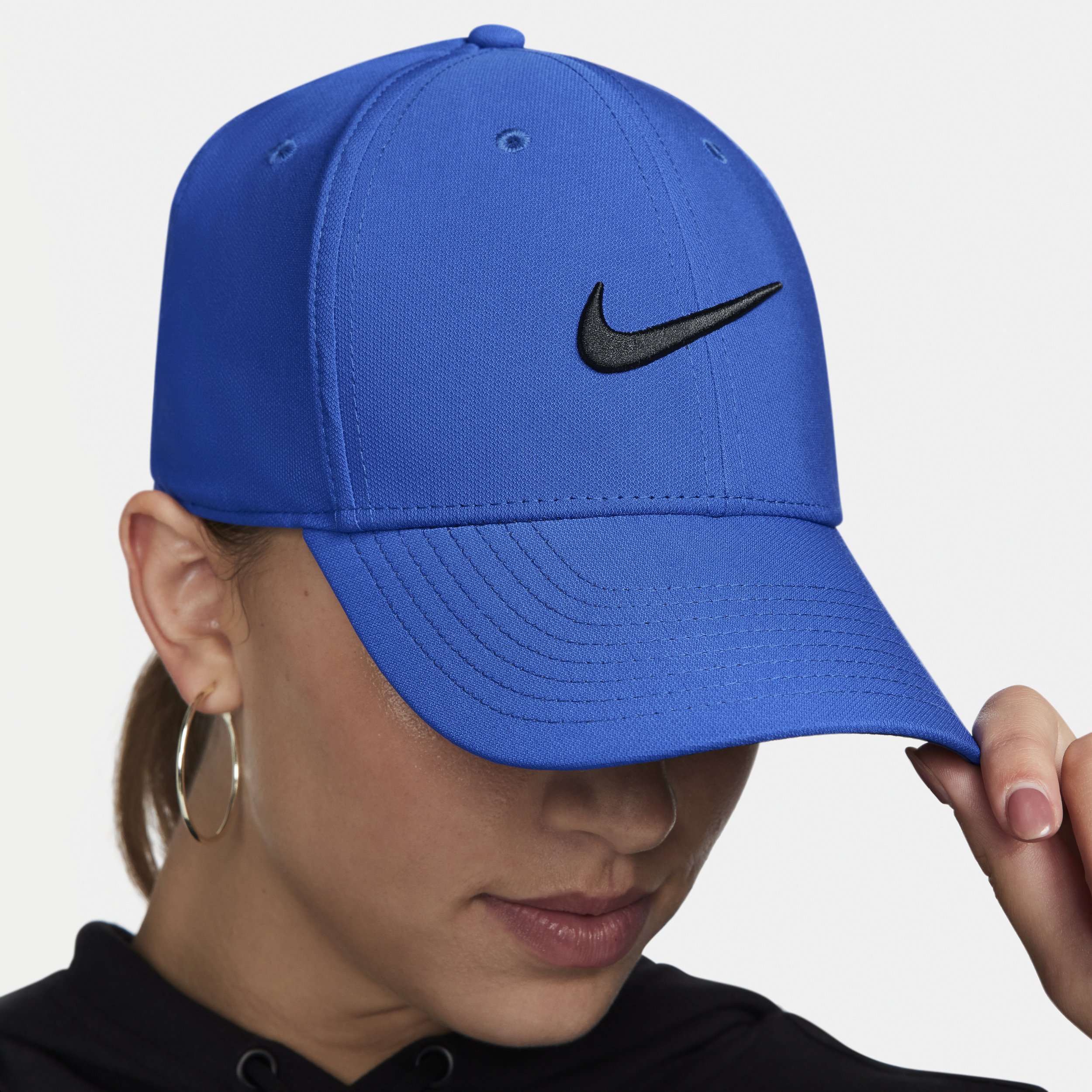 Casquette Swoosh avec structure Nike Dri-FIT Club - Bleu