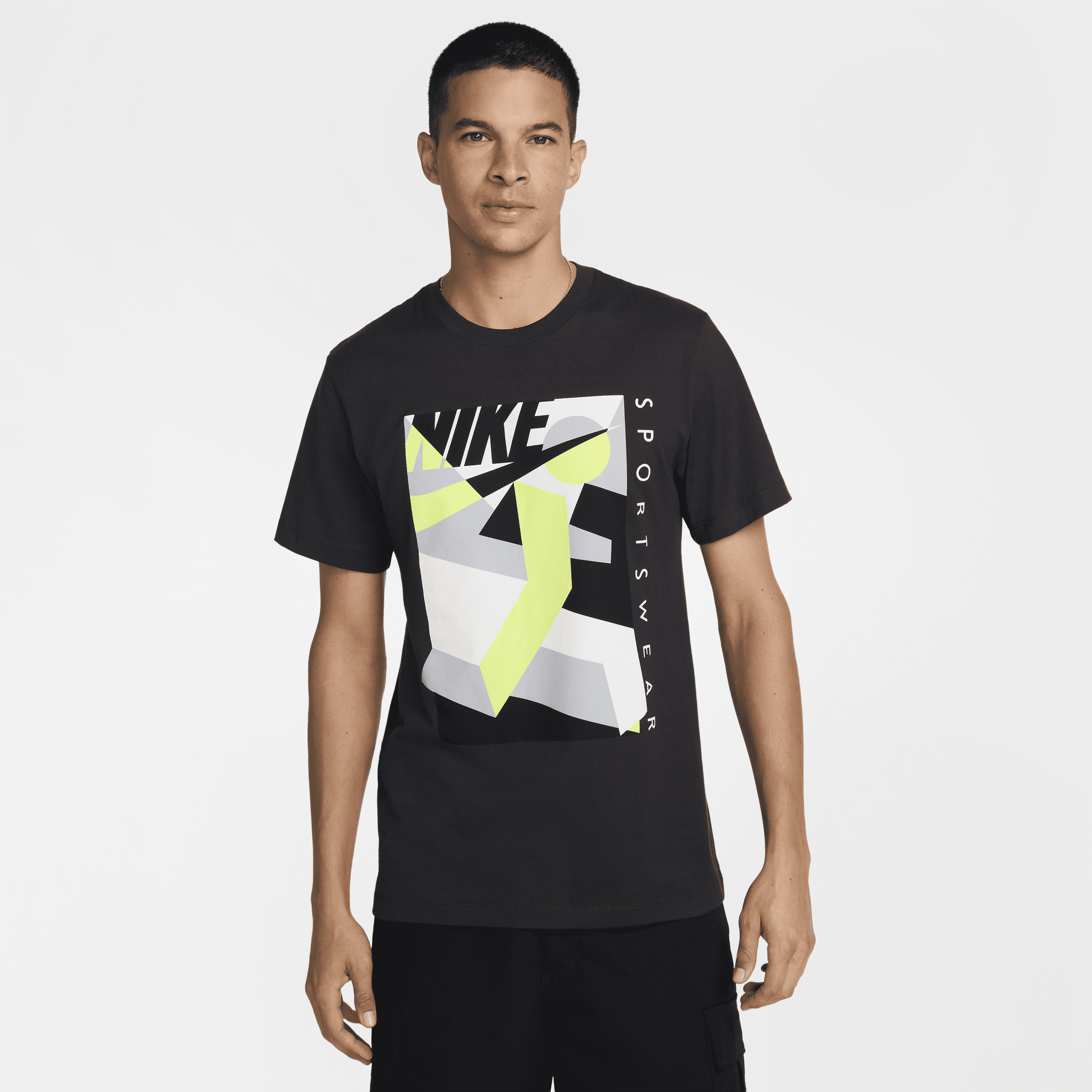 T-shirt à col ras-du-cou Nike Sportswear pour homme - Noir