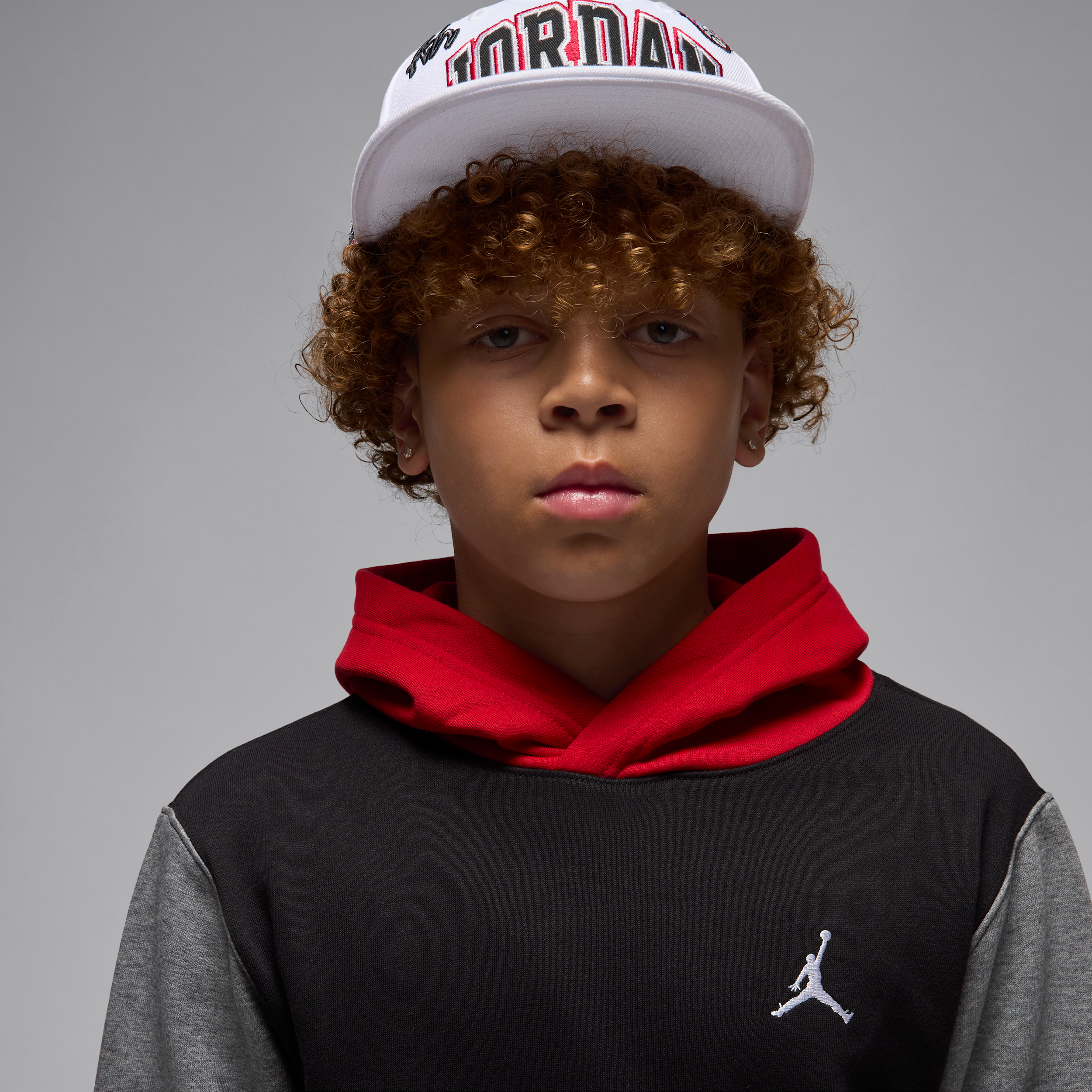 Thumbnail - Jordan Brooklyn Fleece-Hoodie (ältere Kinder) - Schwarz