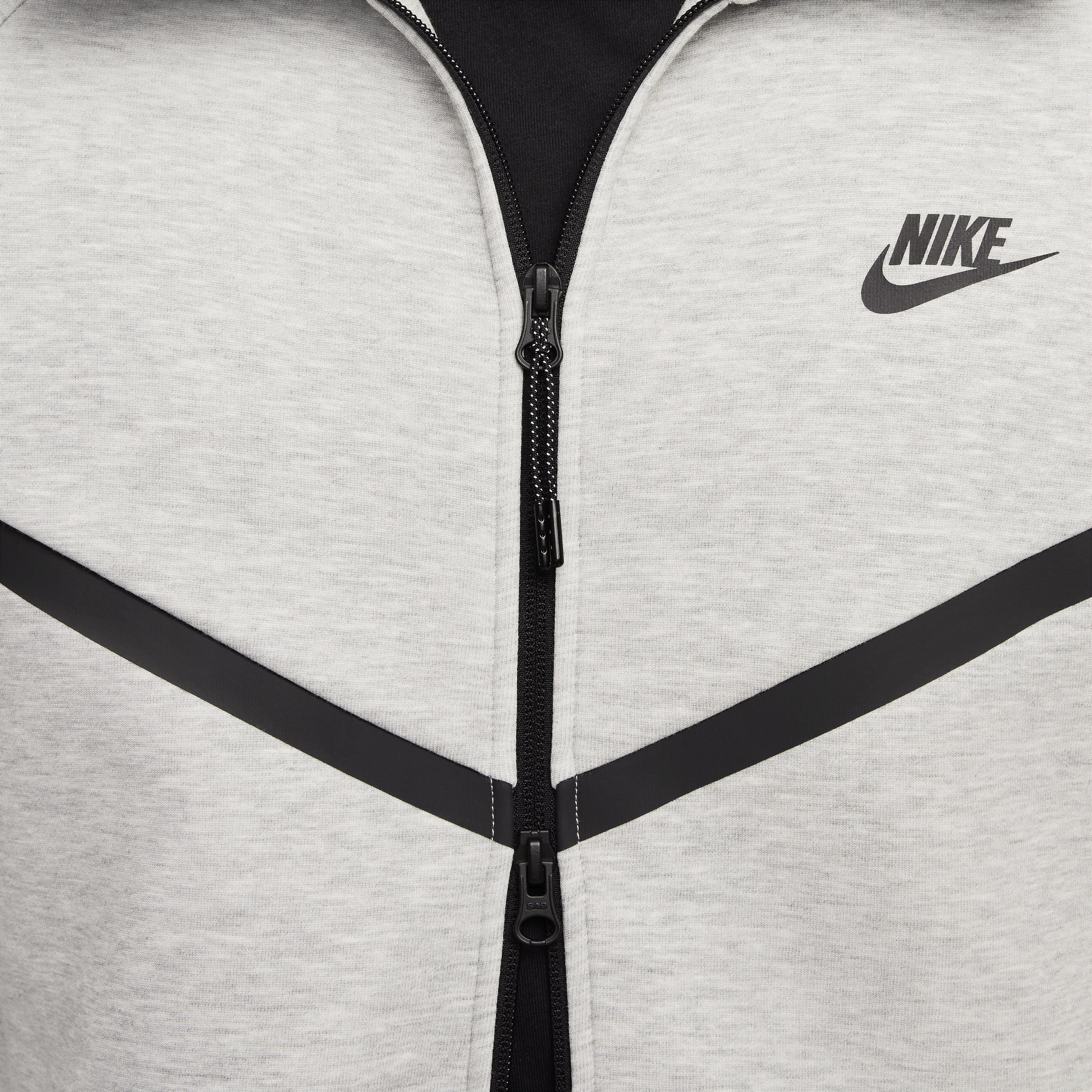 Sweat à capuche et zip Windrunner Nike Tech pour homme - Gris