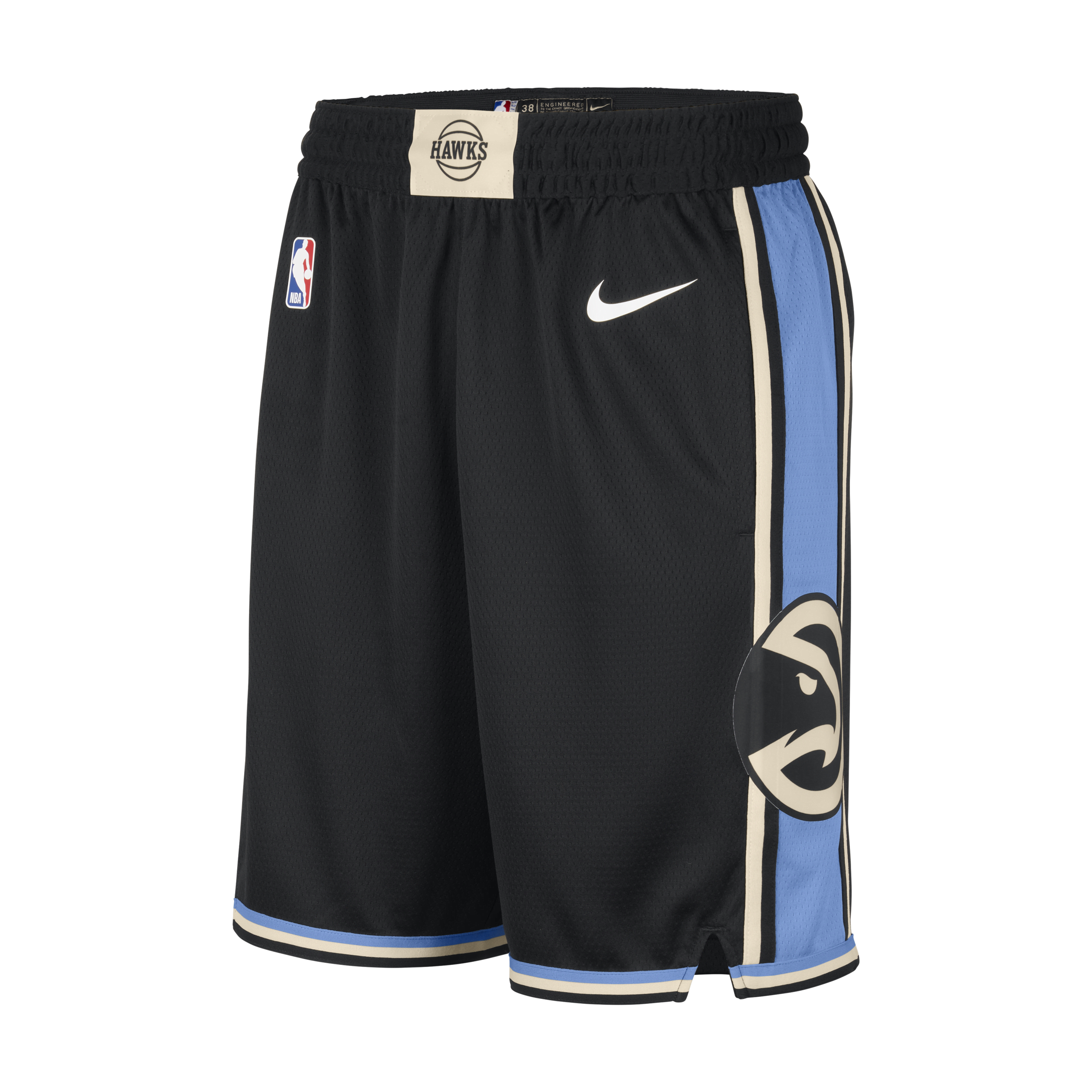 Nike Atlanta Hawks 2023 24 City Edition Swingman Dri-FIT NBA-herenshorts Zwart