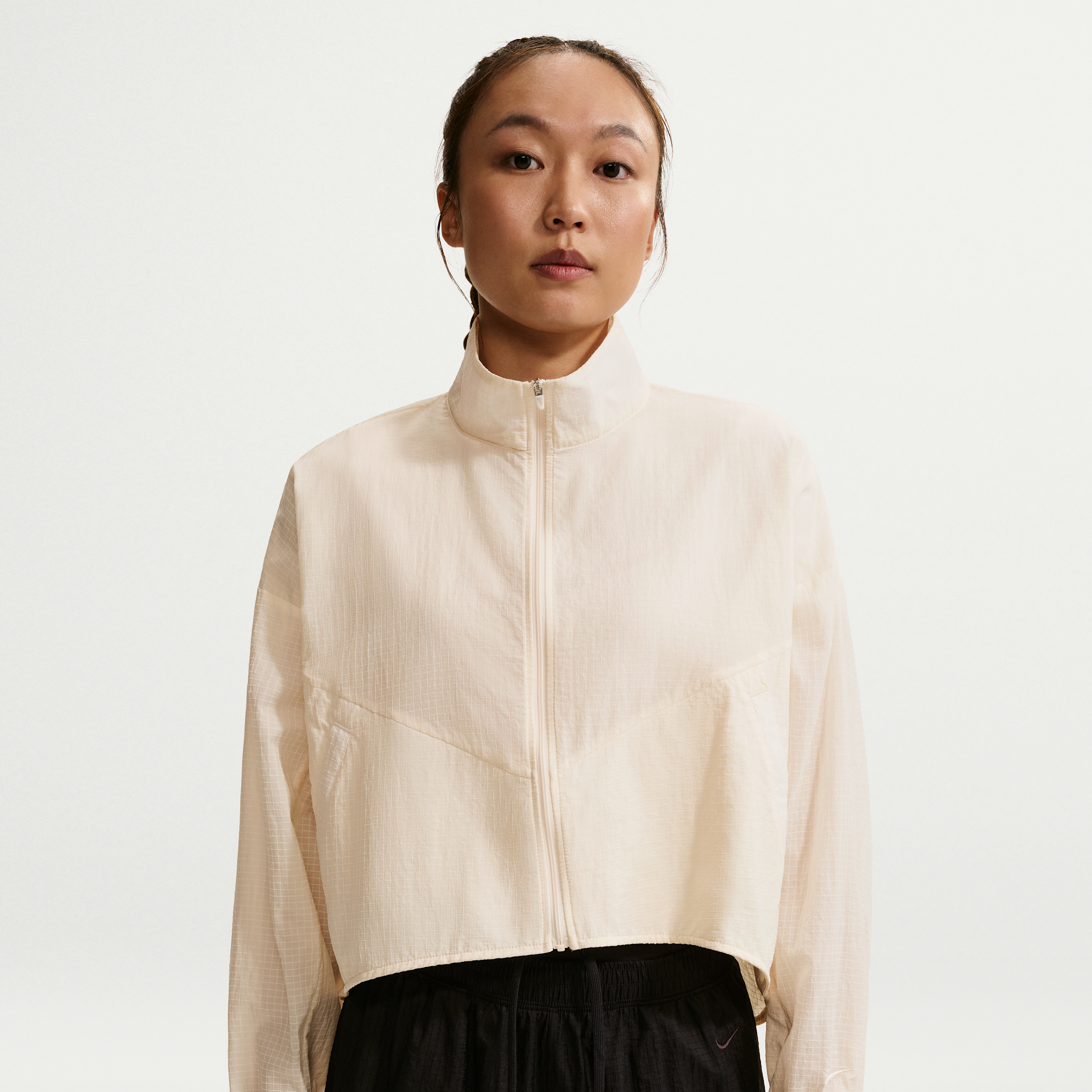 Giacca in tessuto antistrappo leggera oversize Nike – Donna - Bianco