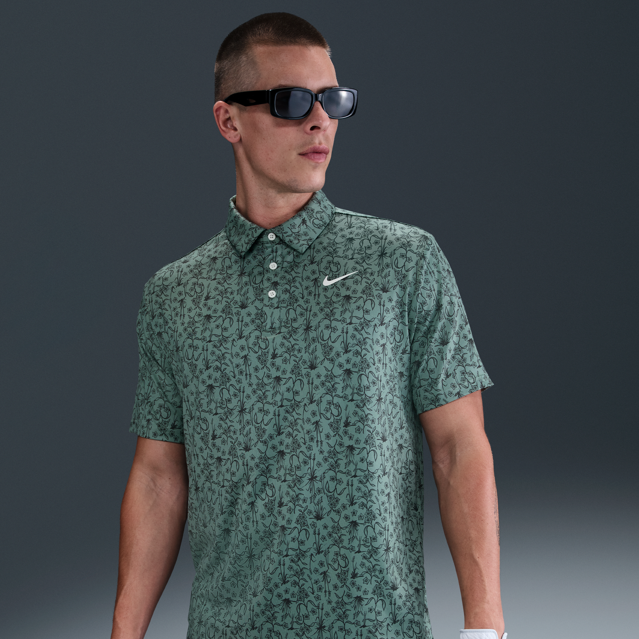 Nike Tour Men's Dri-FIT Golf Polo - Grey - Sustainable Materials