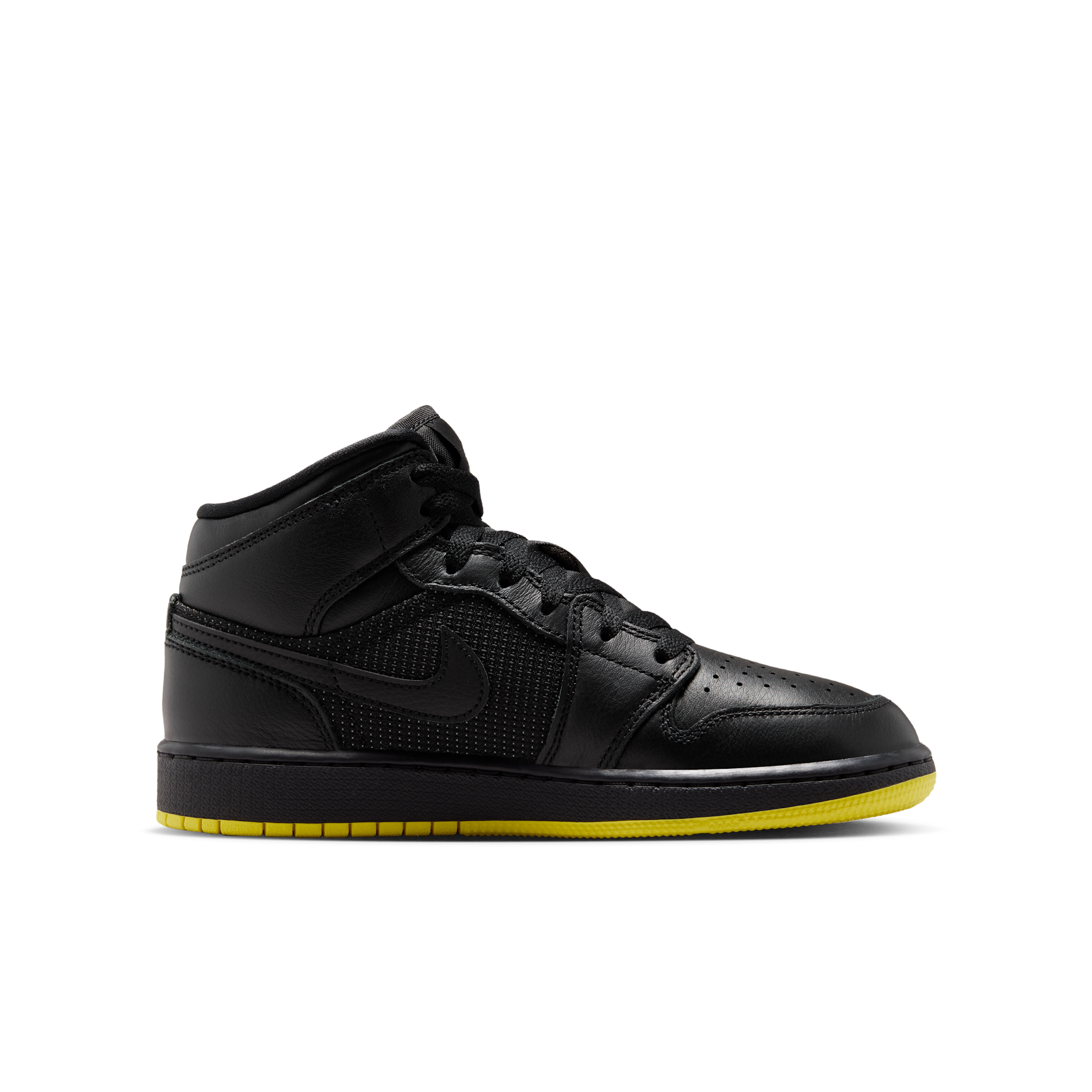 Air Jordan 1 Mid SE GS 'Black Opti Yellow' | Kid's Size 4 - IV6811-001