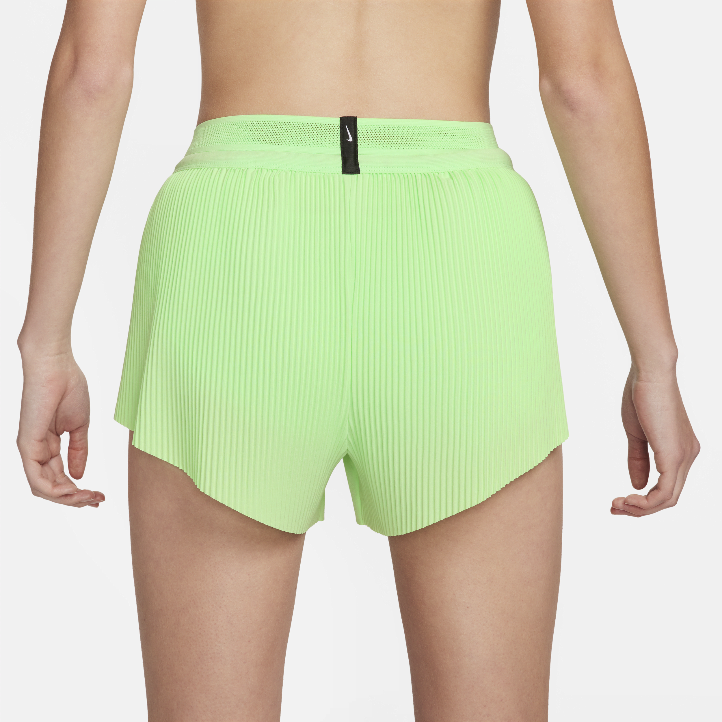 Nike AeroSwift Dri-FIT ADV halfhoge hardloopshorts met binnenbroekje voor dames (8 cm) Groen