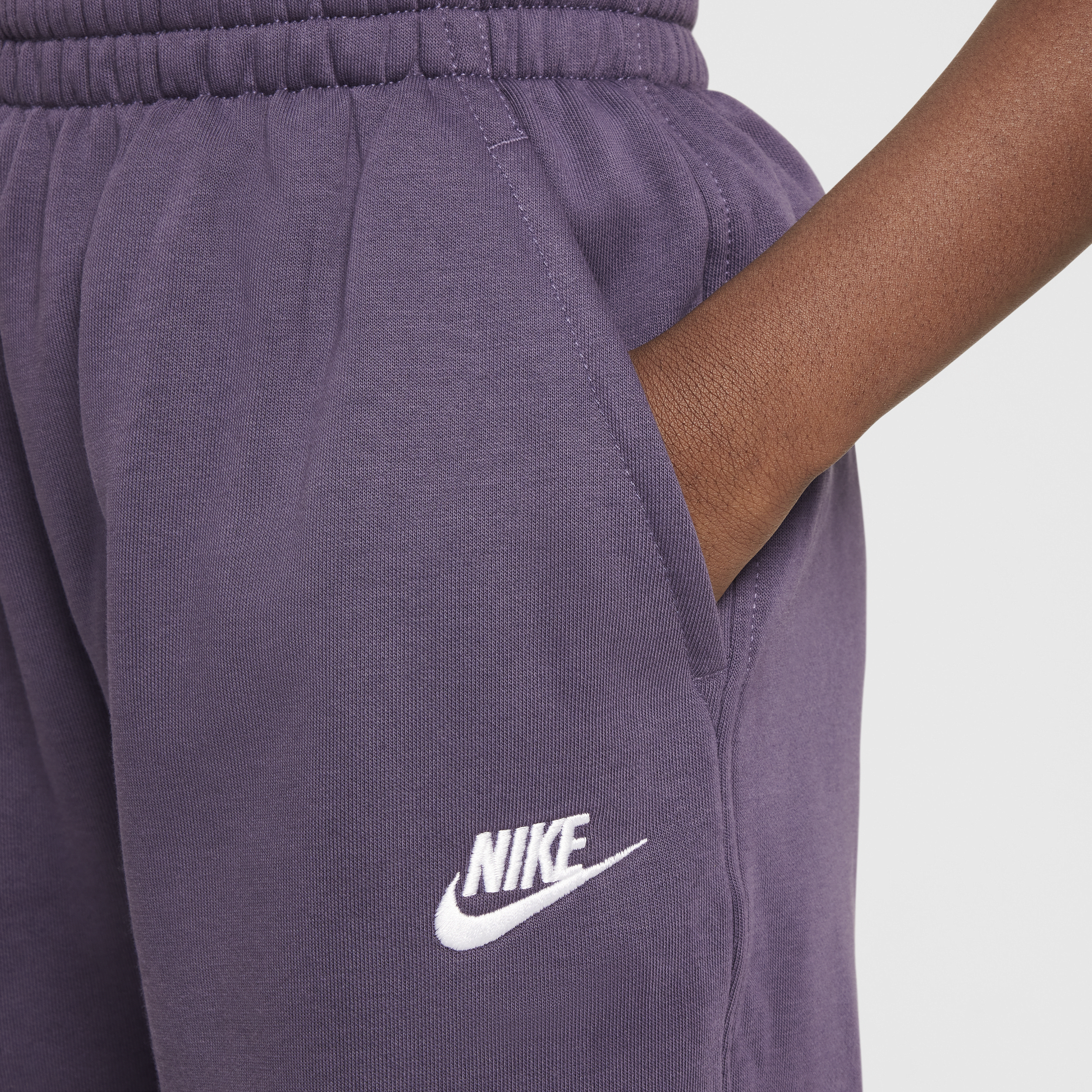 Pantalon ample Nike Sportswear Club Fleece pour ado - Pourpre