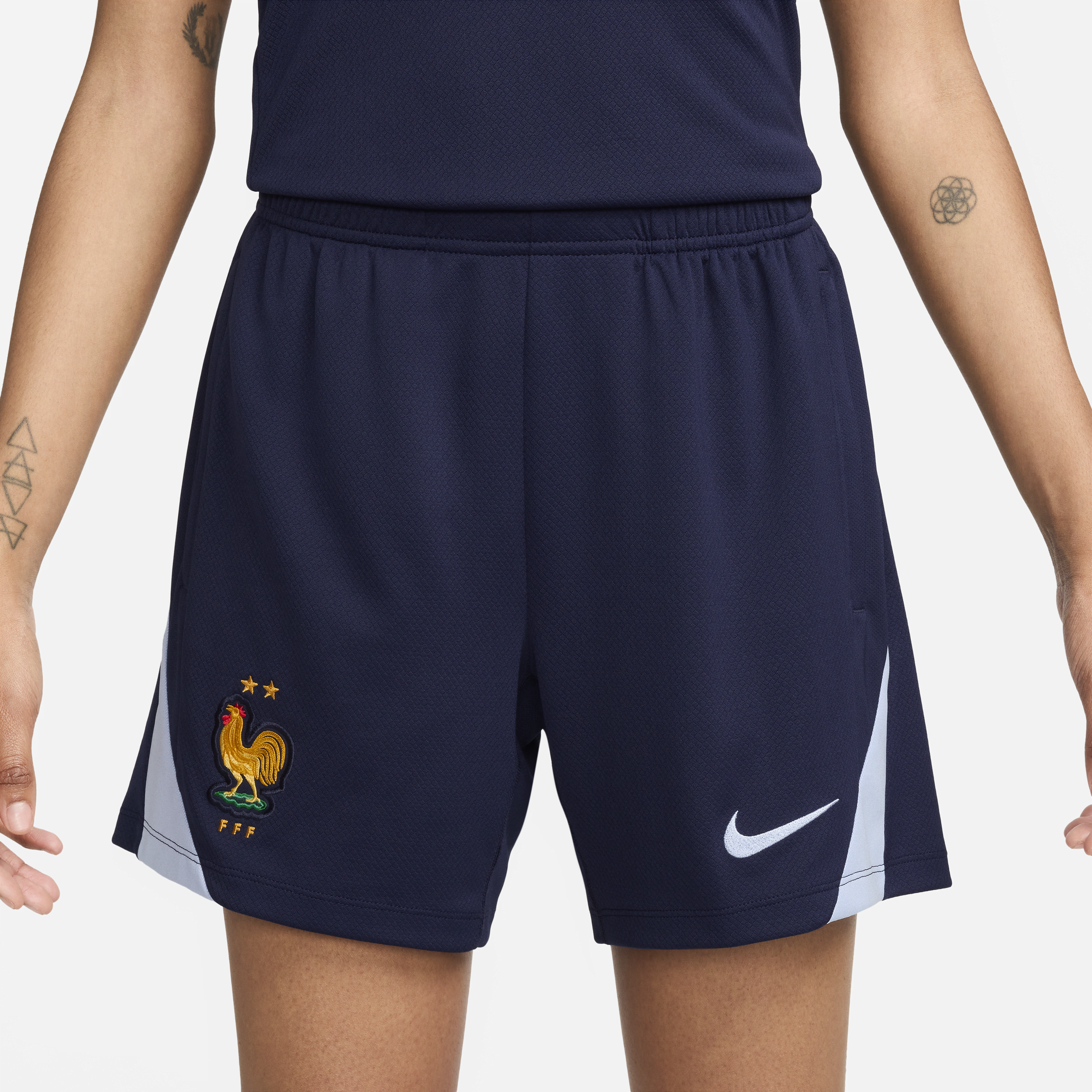 Nike FFF Strike Dri-FIT knit voetbalshorts voor dames Blauw