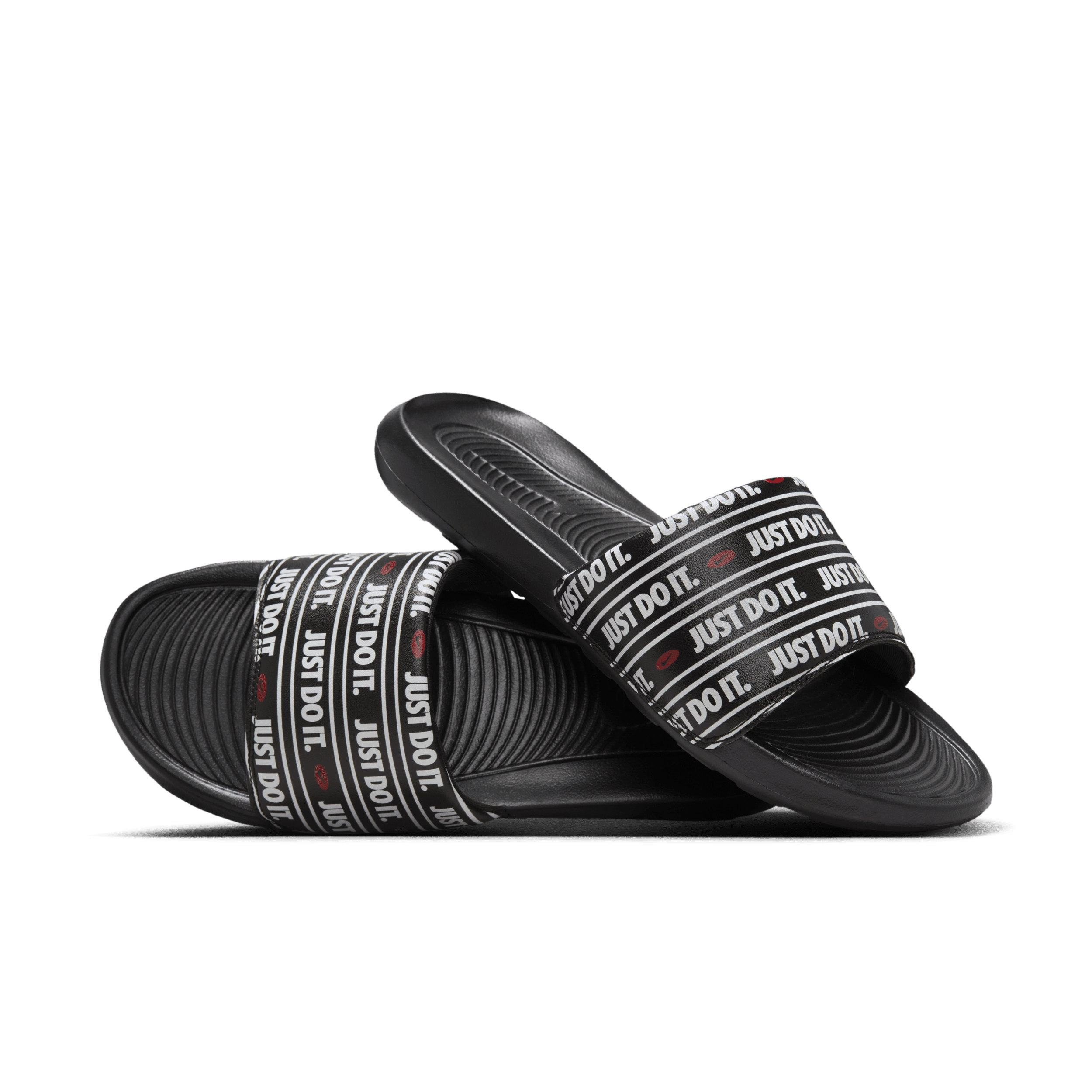 Nike Victori One Slides 'Black White Red' - CN9678-015