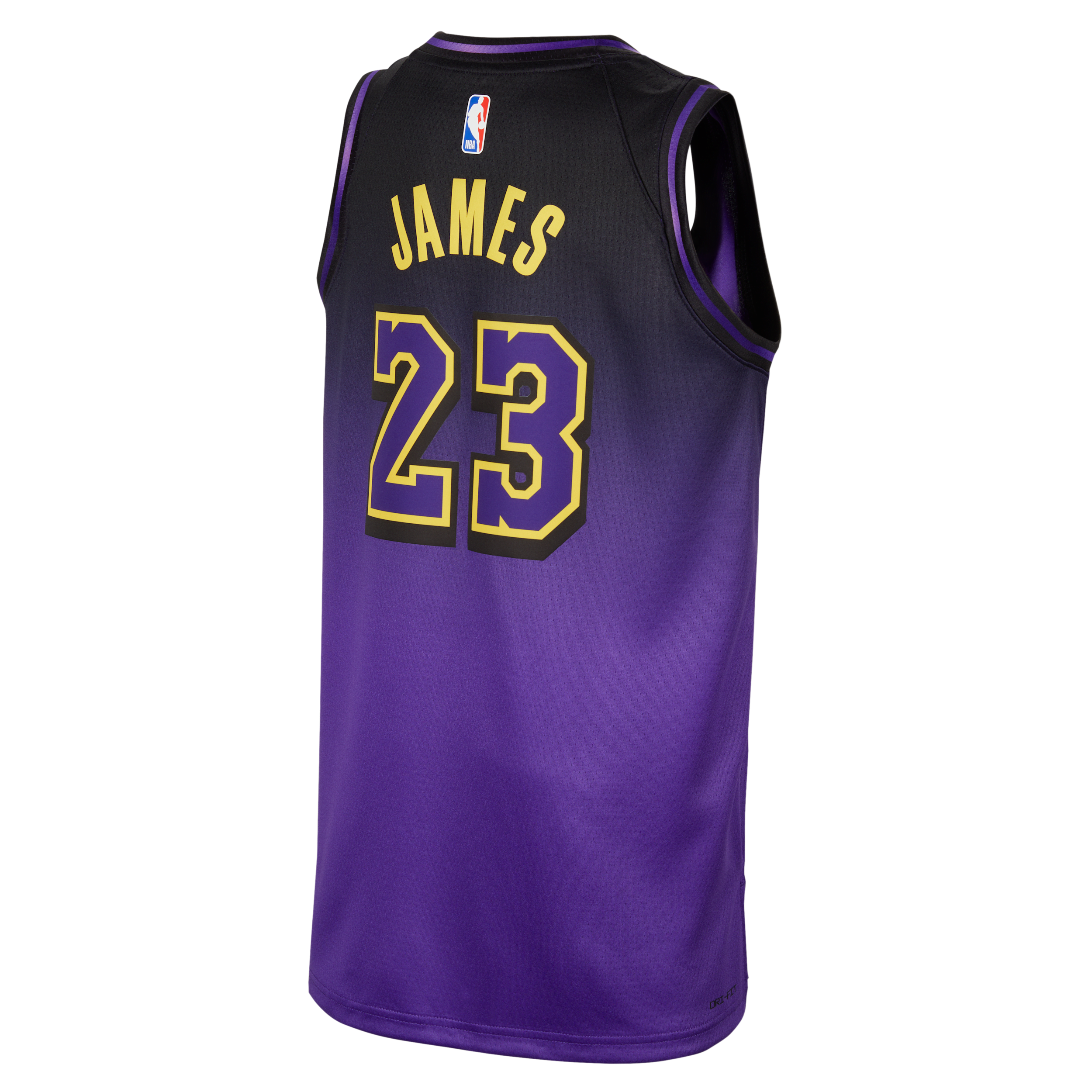 Thumbnail - LeBron James Los Angeles Lakers 2024/25 City Edition Nike Dri-FIT NBA Swingman-Trikot (ältere Kinder) - Lila