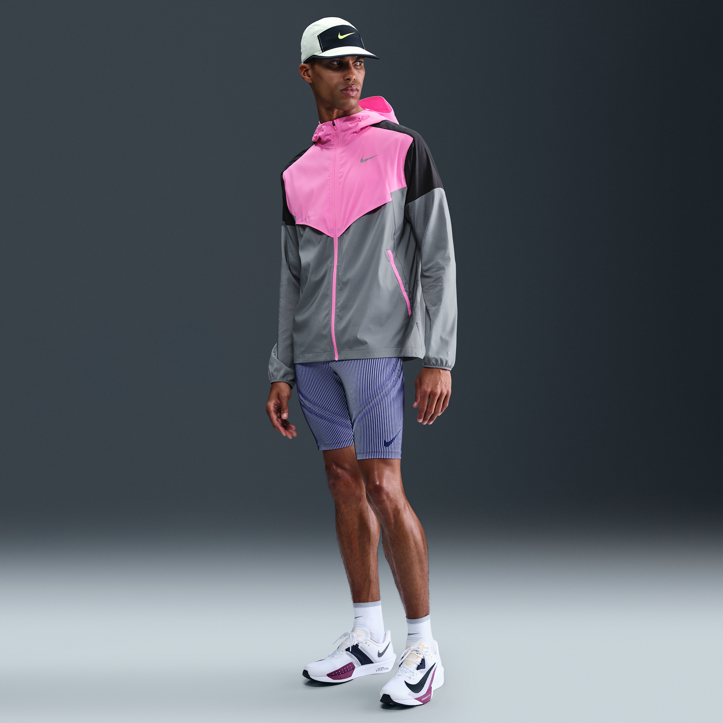 Nike AeroSwift Dri-FIT ADV halflange hardlooptights voor heren - Paars
