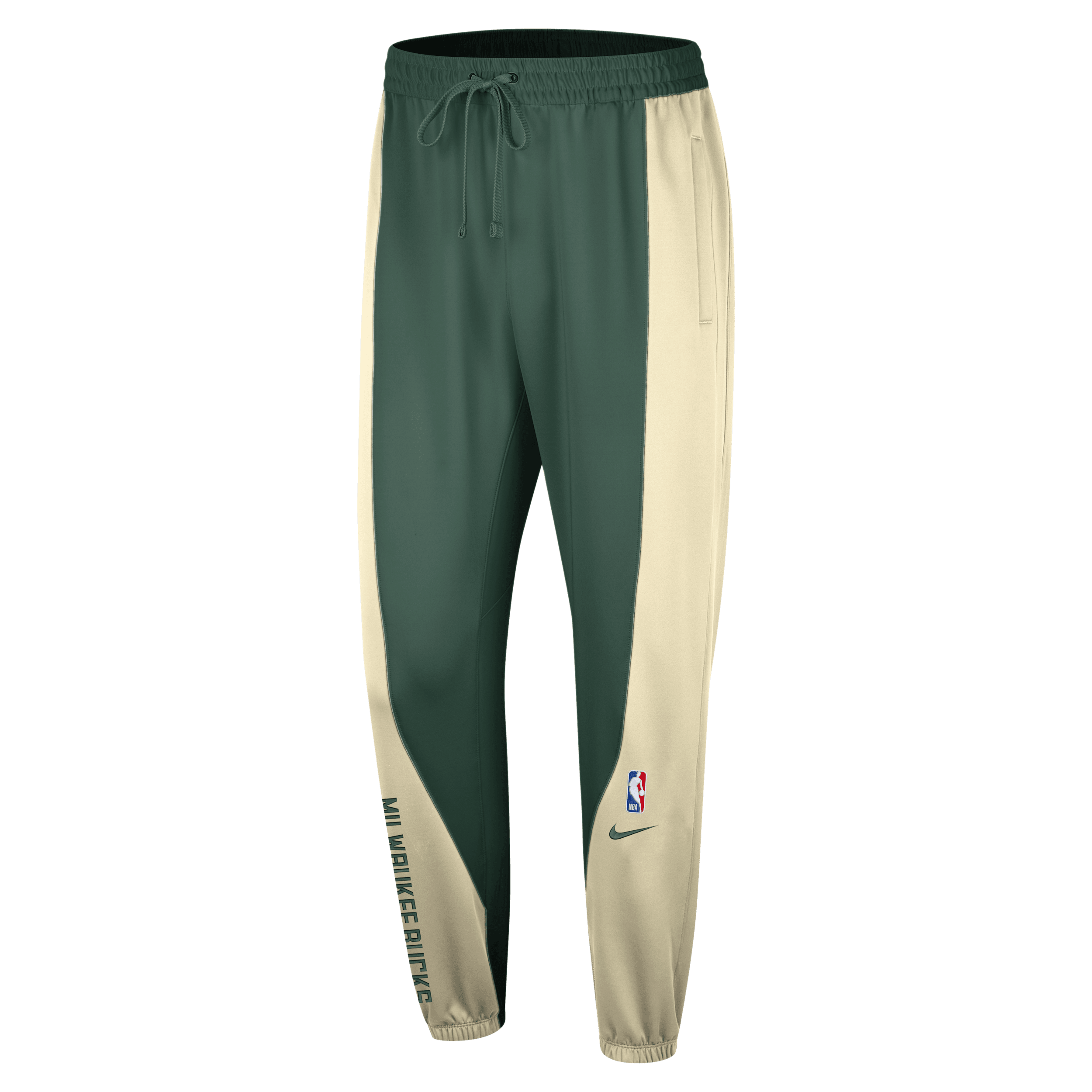 Nike Milwaukee Bucks Showtime Dri-FIT NBA-herenbroek Groen