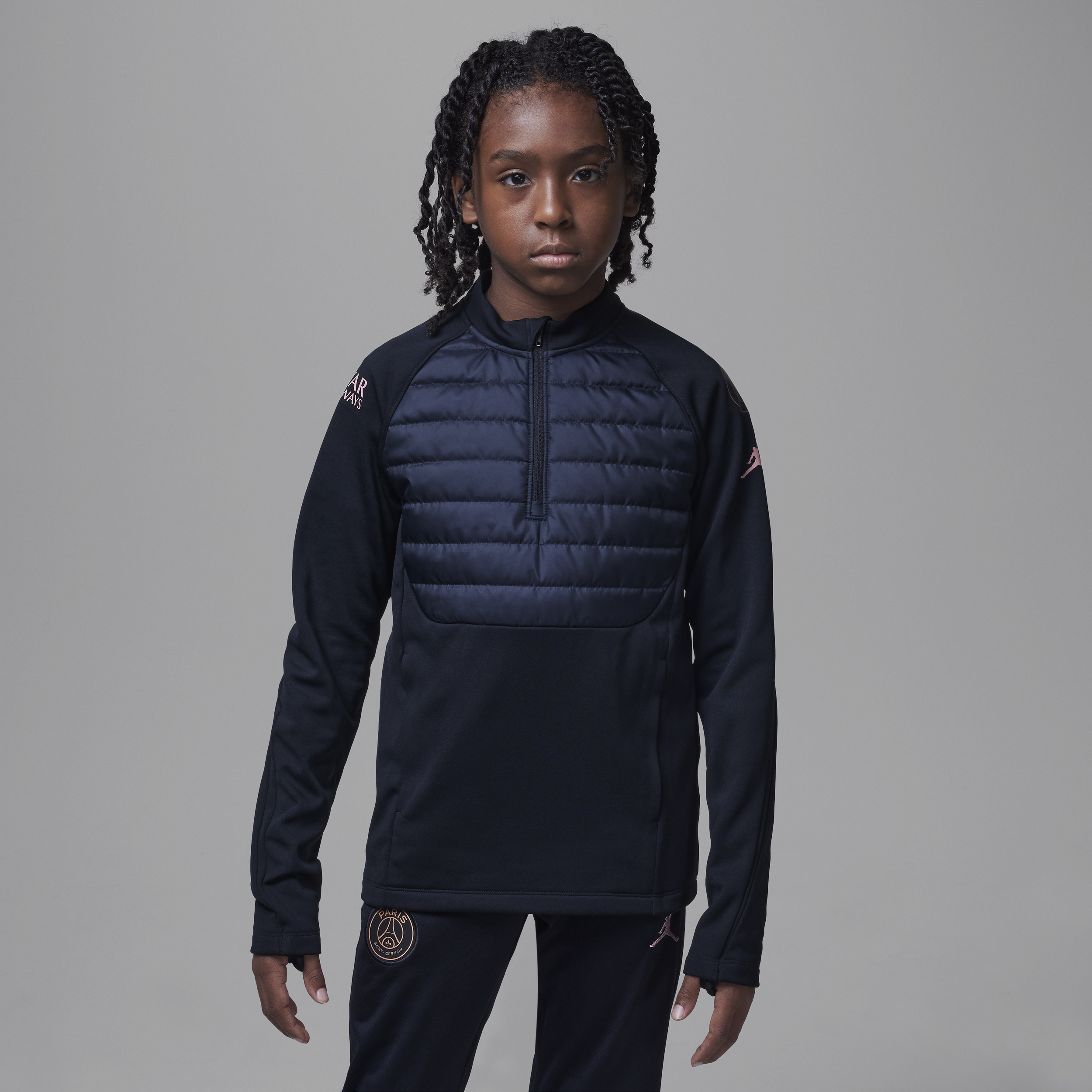 Haut d'entraînement de foot Jordan Therma-FIT Paris Saint-Germain Academy Winter Warrior pour ado -