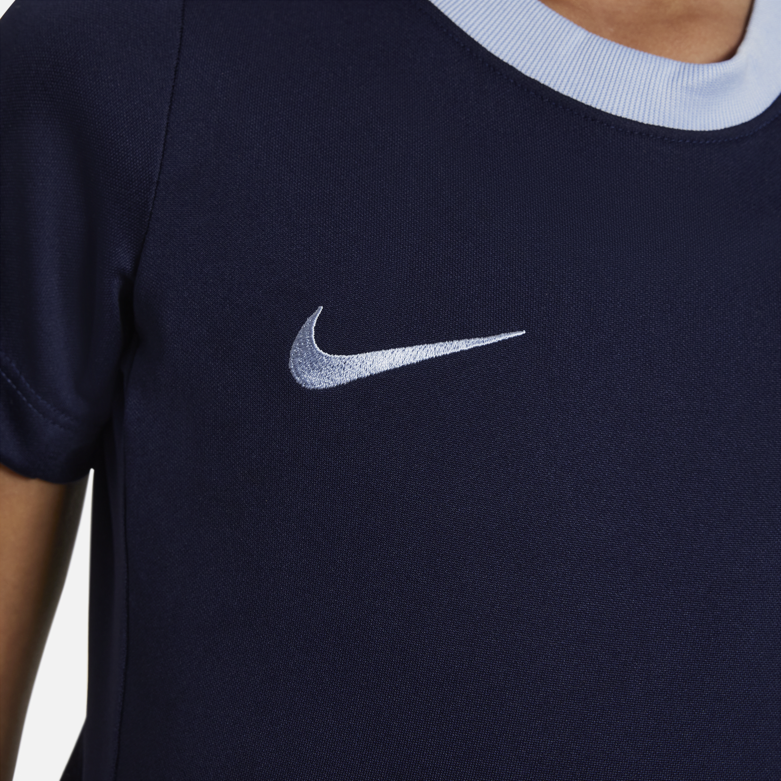 Nike FFF Academy Pro Dri-FIT voetbaltop met korte mouwen voor kleuters Blauw