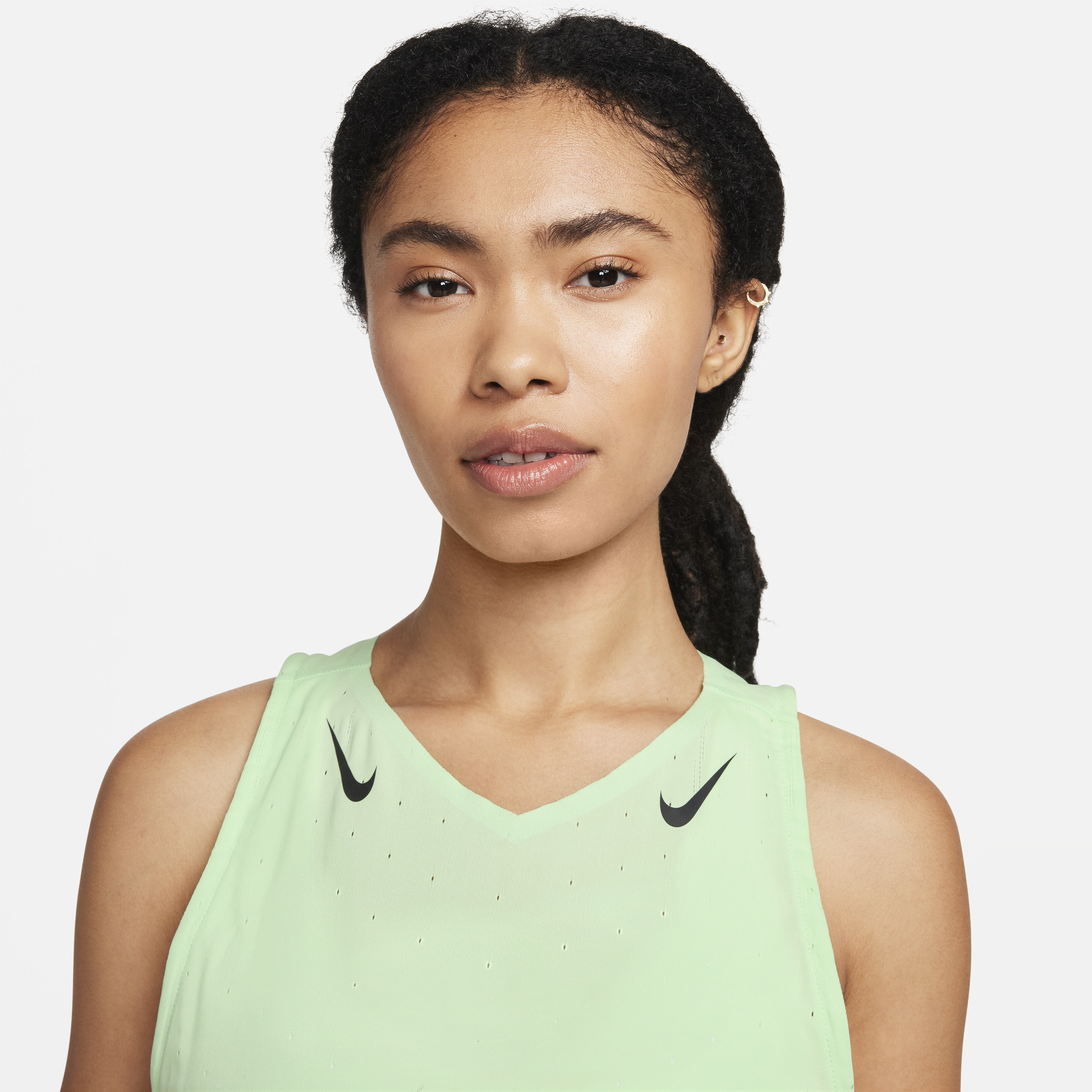 Maillot de running Dri-FIT ADV Nike AeroSwift pour femme - Vert