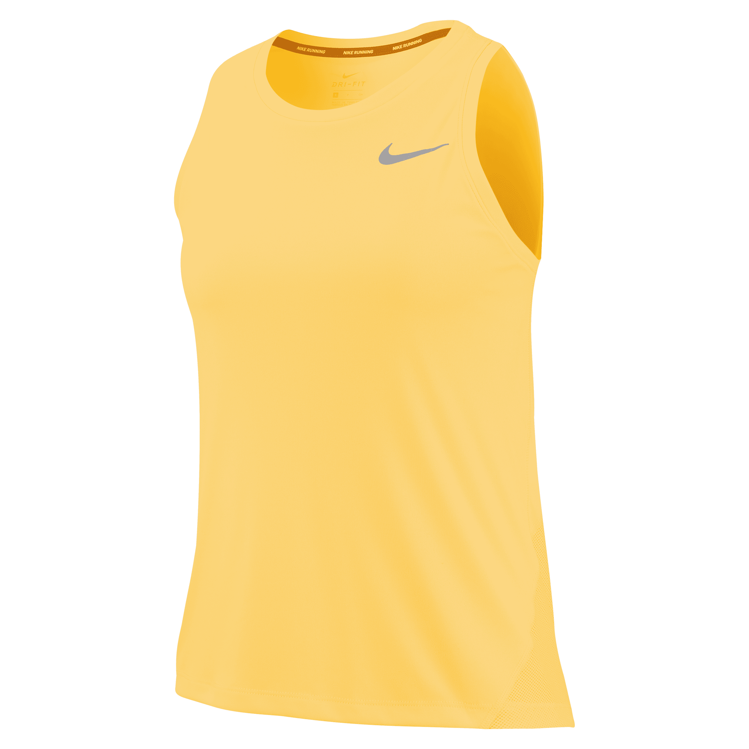 Damska koszulka bez rękawów do biegania Nike Miler - Żółty