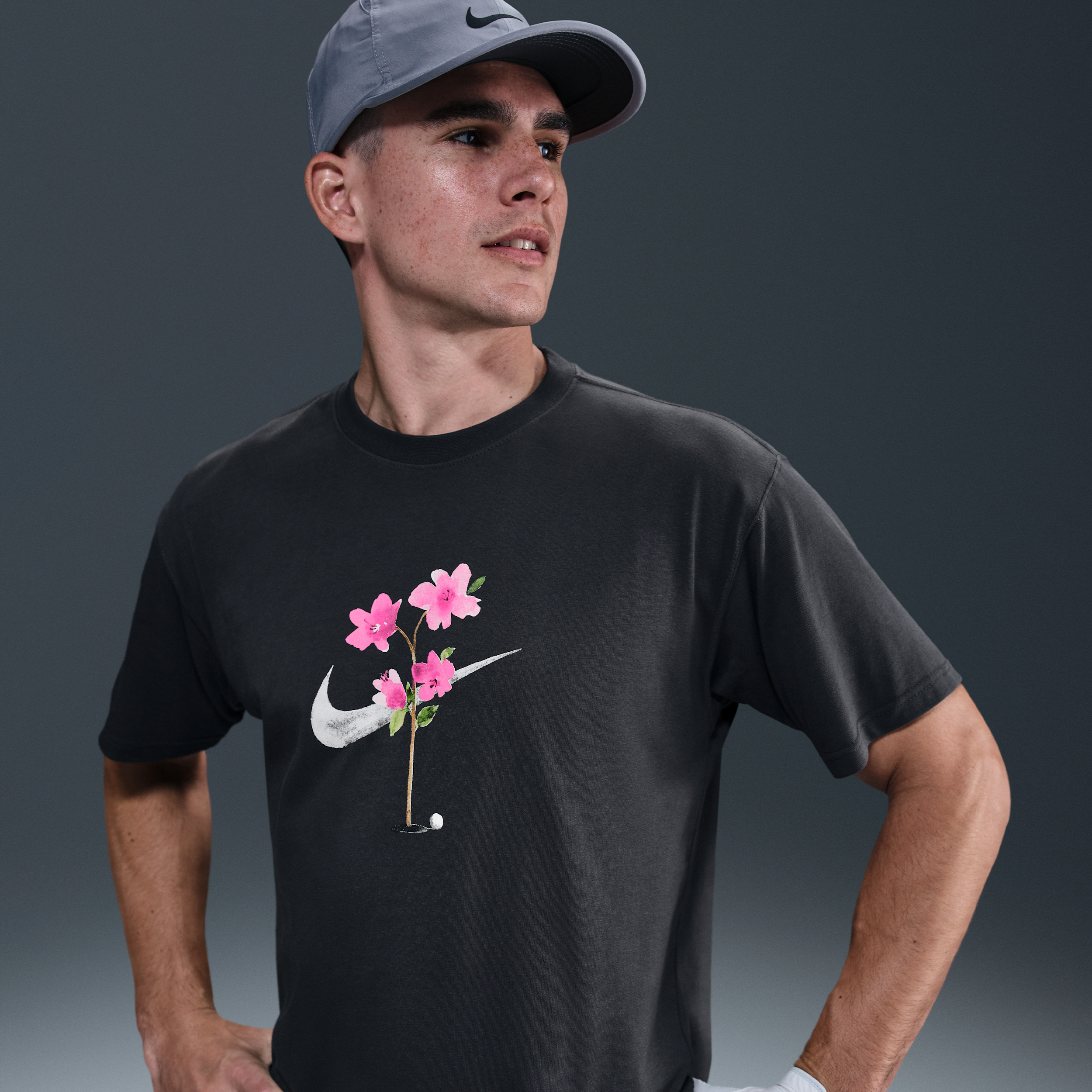 Nike Max90 golfshirt voor heren Grijs