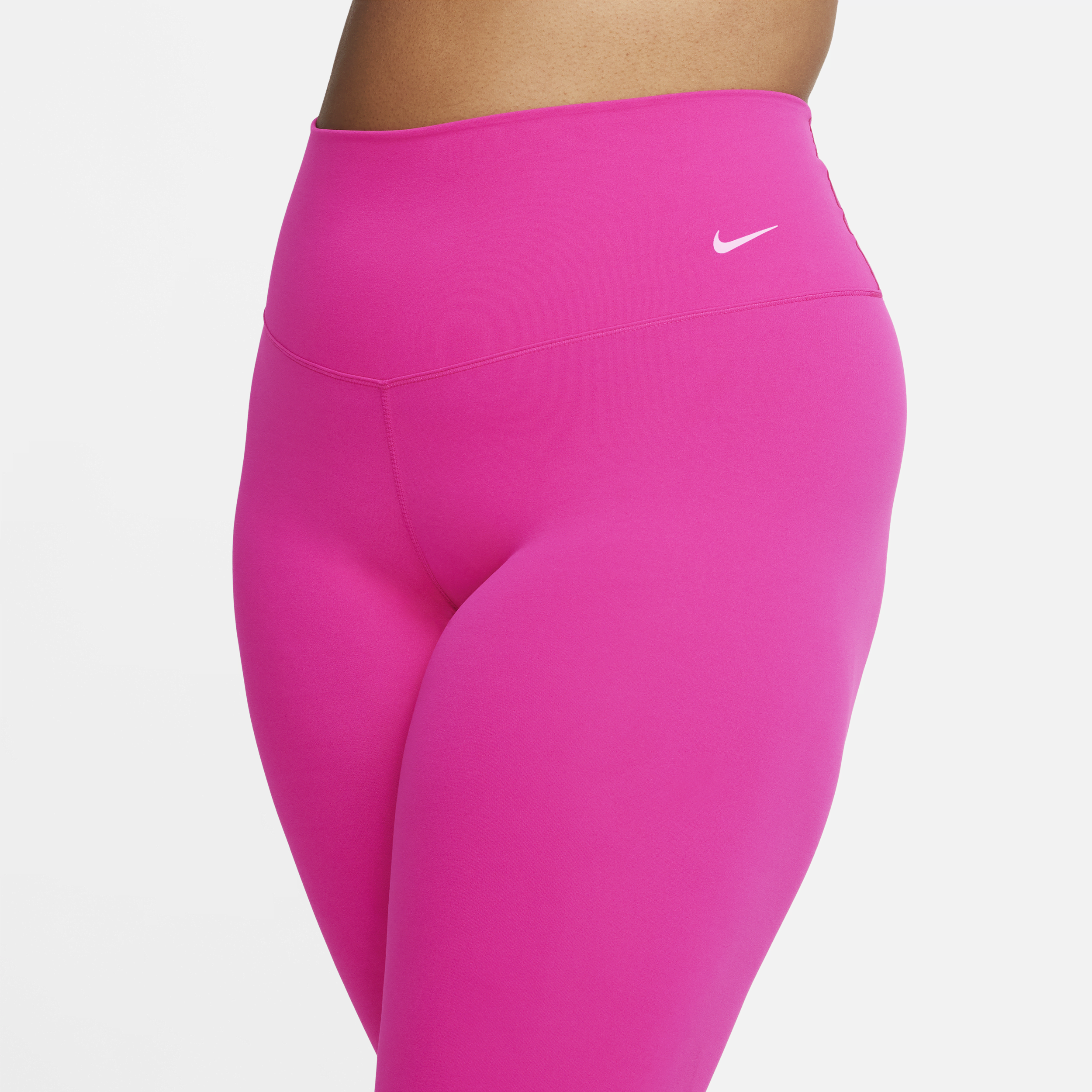 Nike Zenvy Legging met volledige lengte en iets ondersteunende hoge taille voor dames Roze
