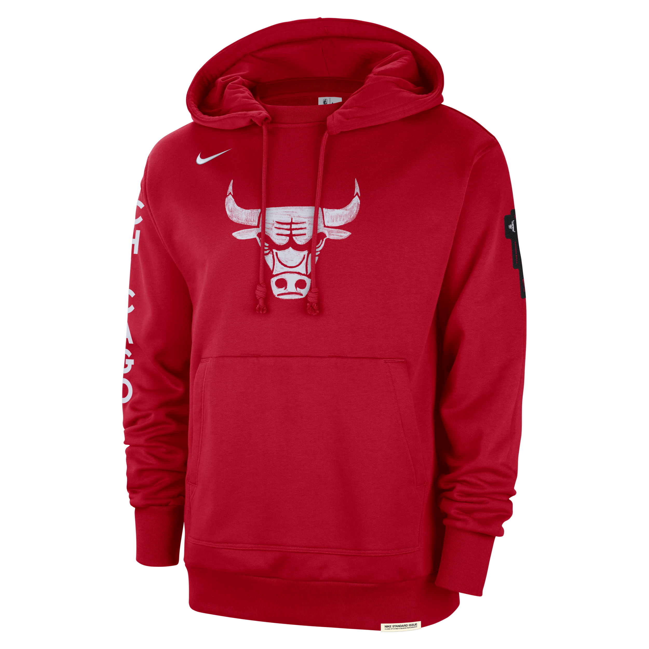 Nike Chicago Bulls Standard Issue 2023 24 City Edition NBA Courtside hoodie voor heren Rood