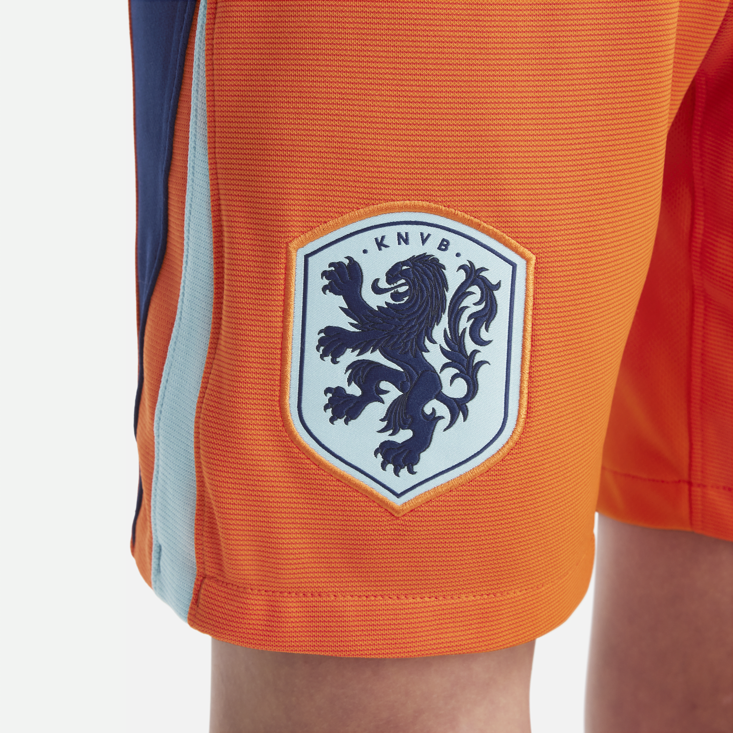 Nike Nederland 2024 Stadium Thuis replica voetbalshorts met Dri-FIT voor kids Oranje