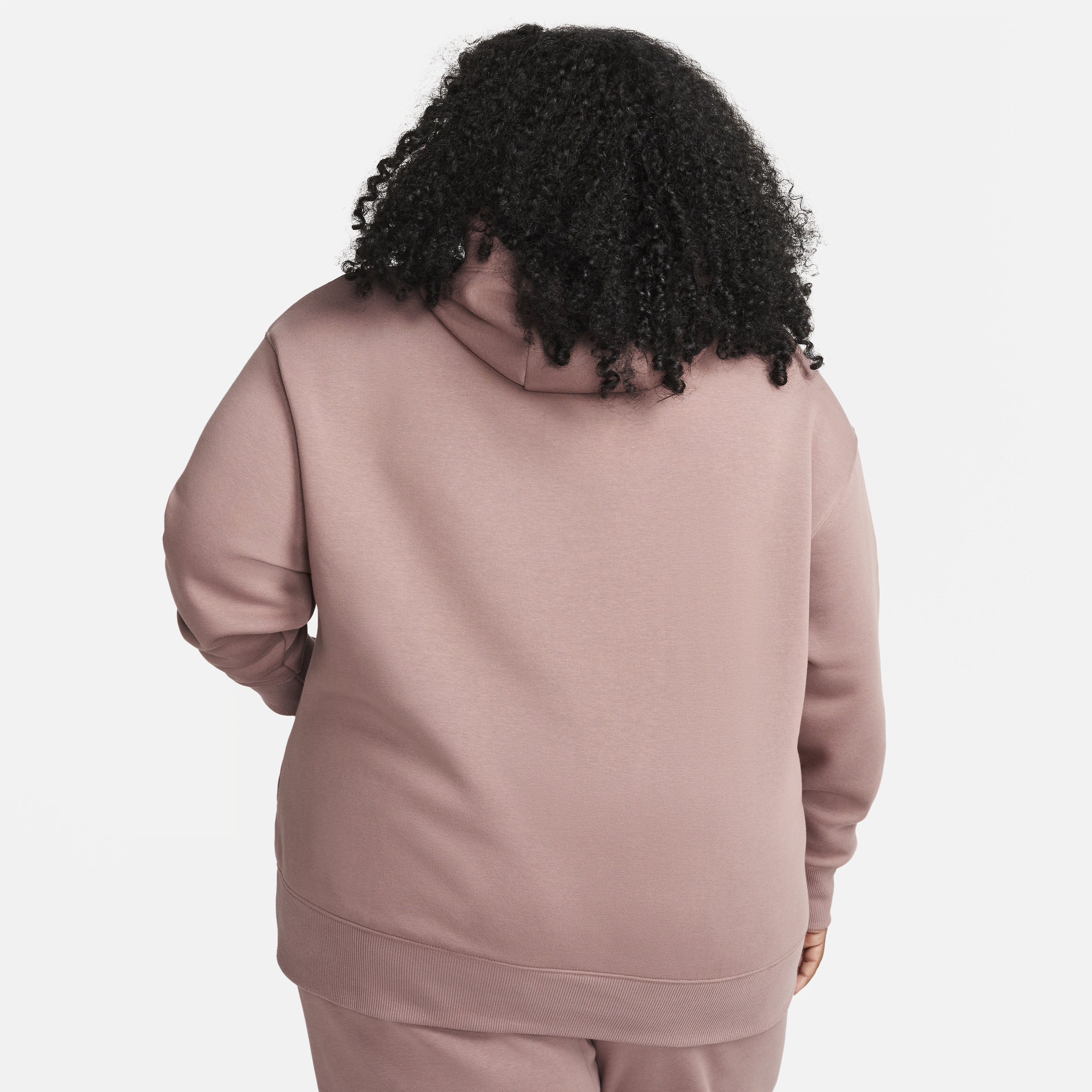 Nike Sportswear Phoenix Fleece oversized hoodie voor dames (Plus Size) Paars