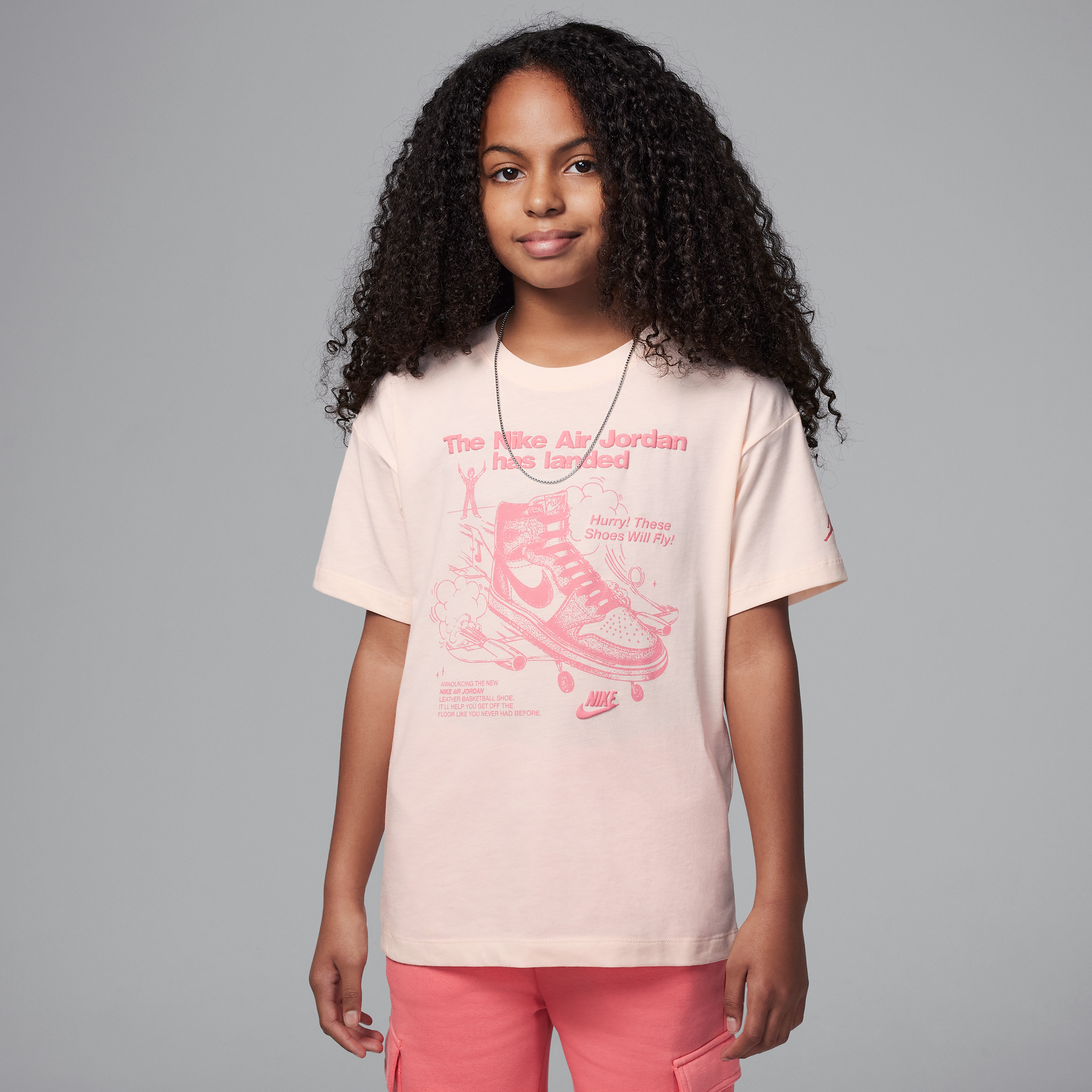 Jordan T-shirt met graphic voor kids - Bruin