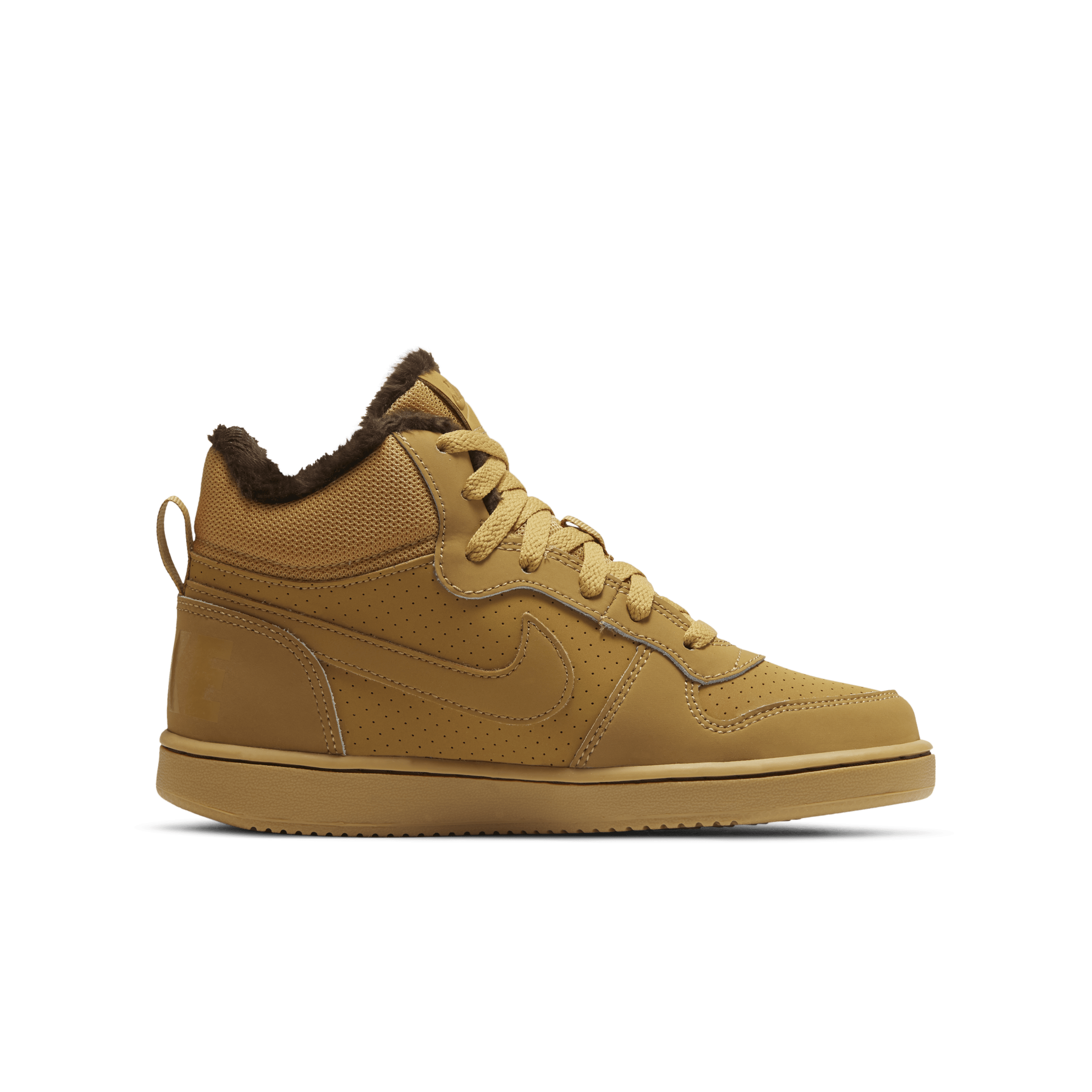 Nike Court Borough Mid sko til store barn - Gul - AA3458-700
