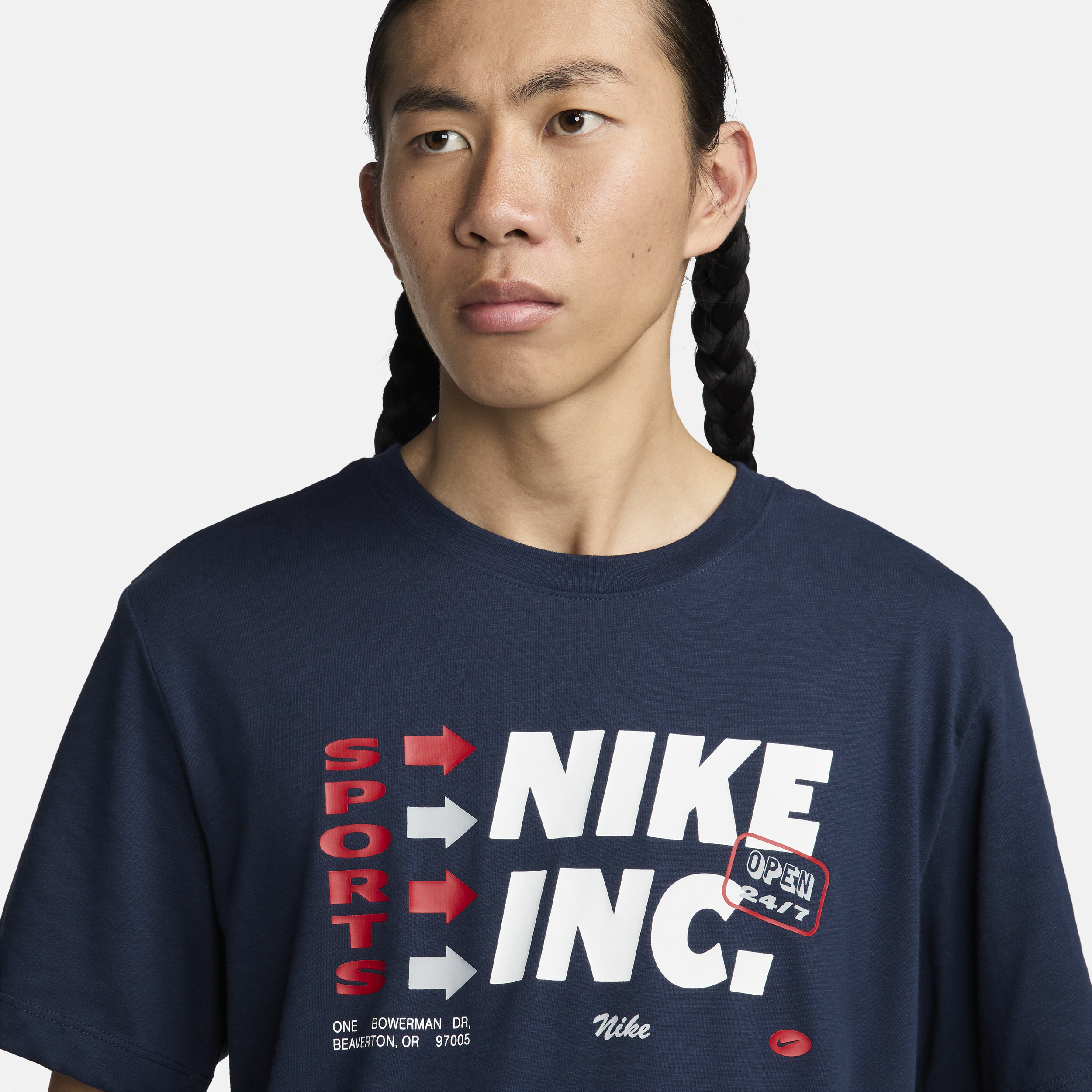 Nike fitnessshirt met Dri-FIT voor heren Blauw