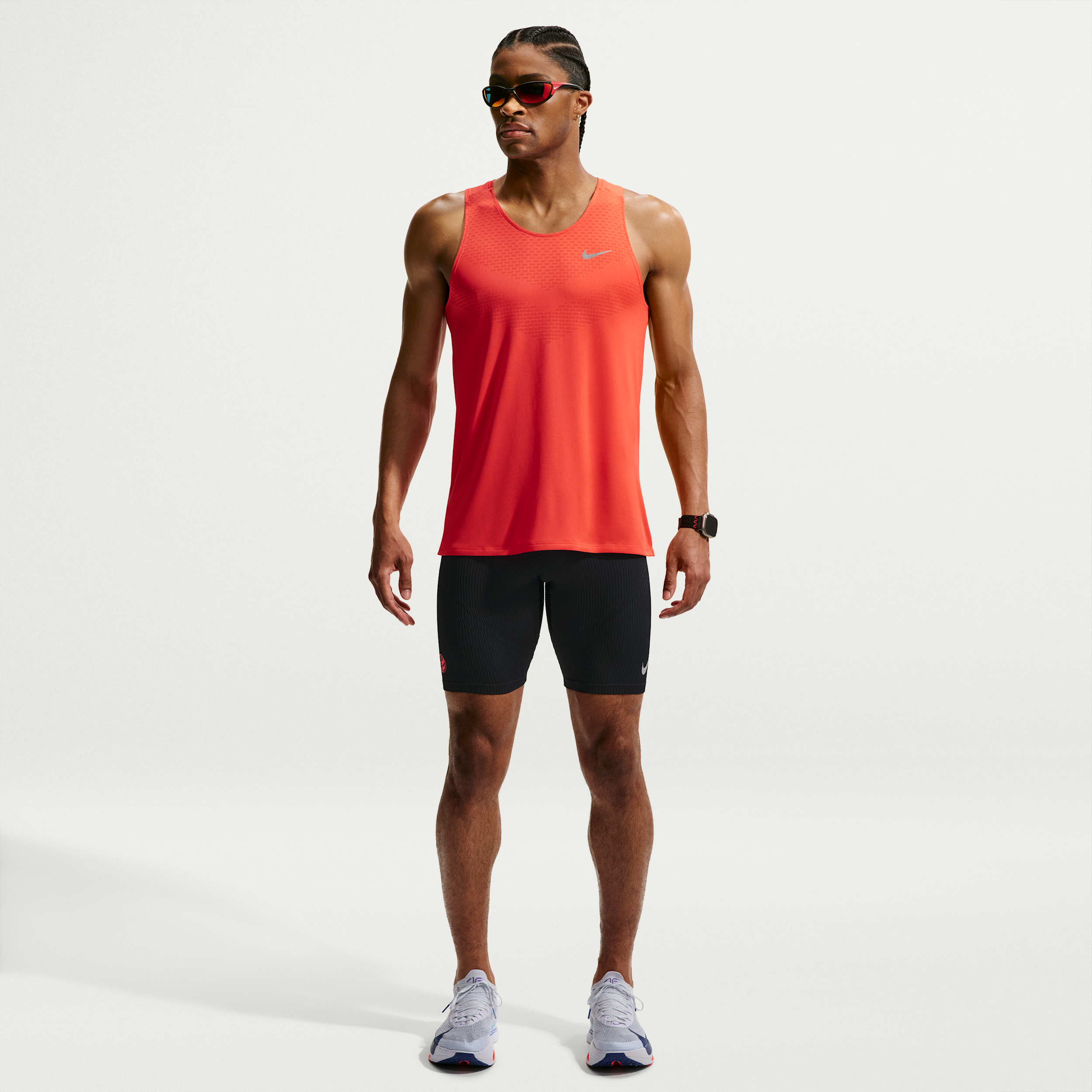 Nike Legging De Running Mi Long Avec Sous Short Integre Dri Fit Adv Nike Aeroswift Pour